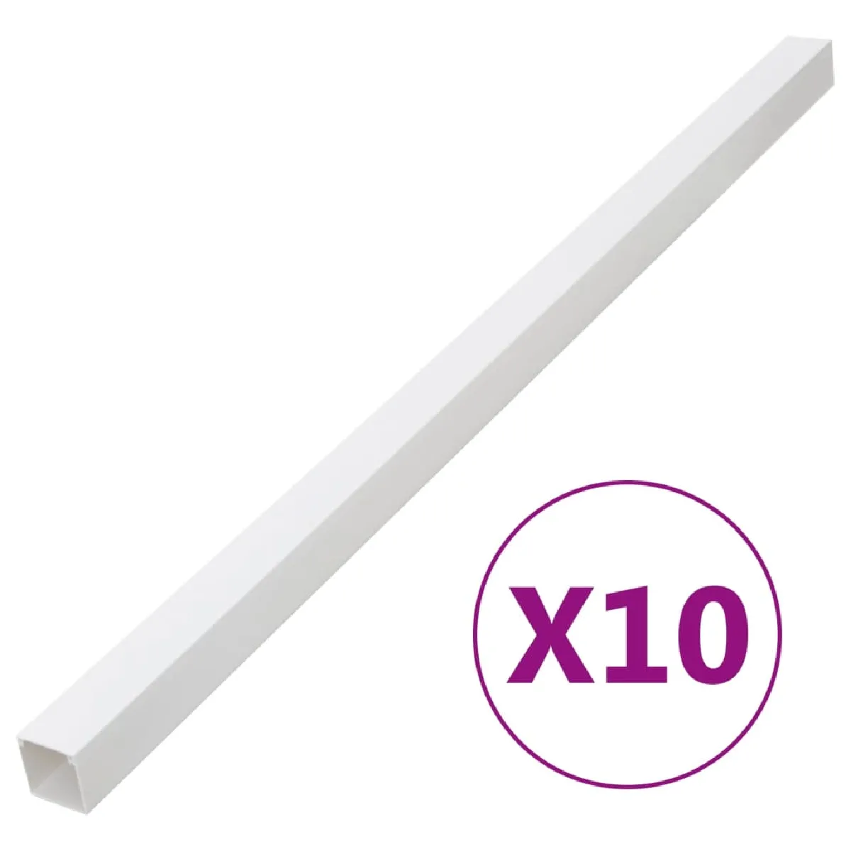 VidaXL Goulotte de Câble 150x50 mm PVC - vue 1