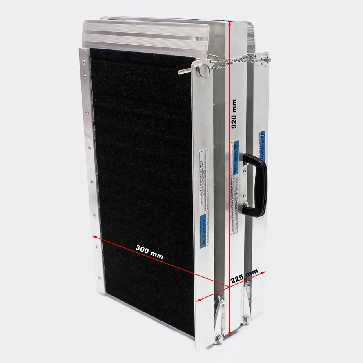 Meilleurs prix pour Lot de 2 rampes pour fauteuil roulant pliante en aluminium 183 x 72 cm 270 kg maximum noir 3416008