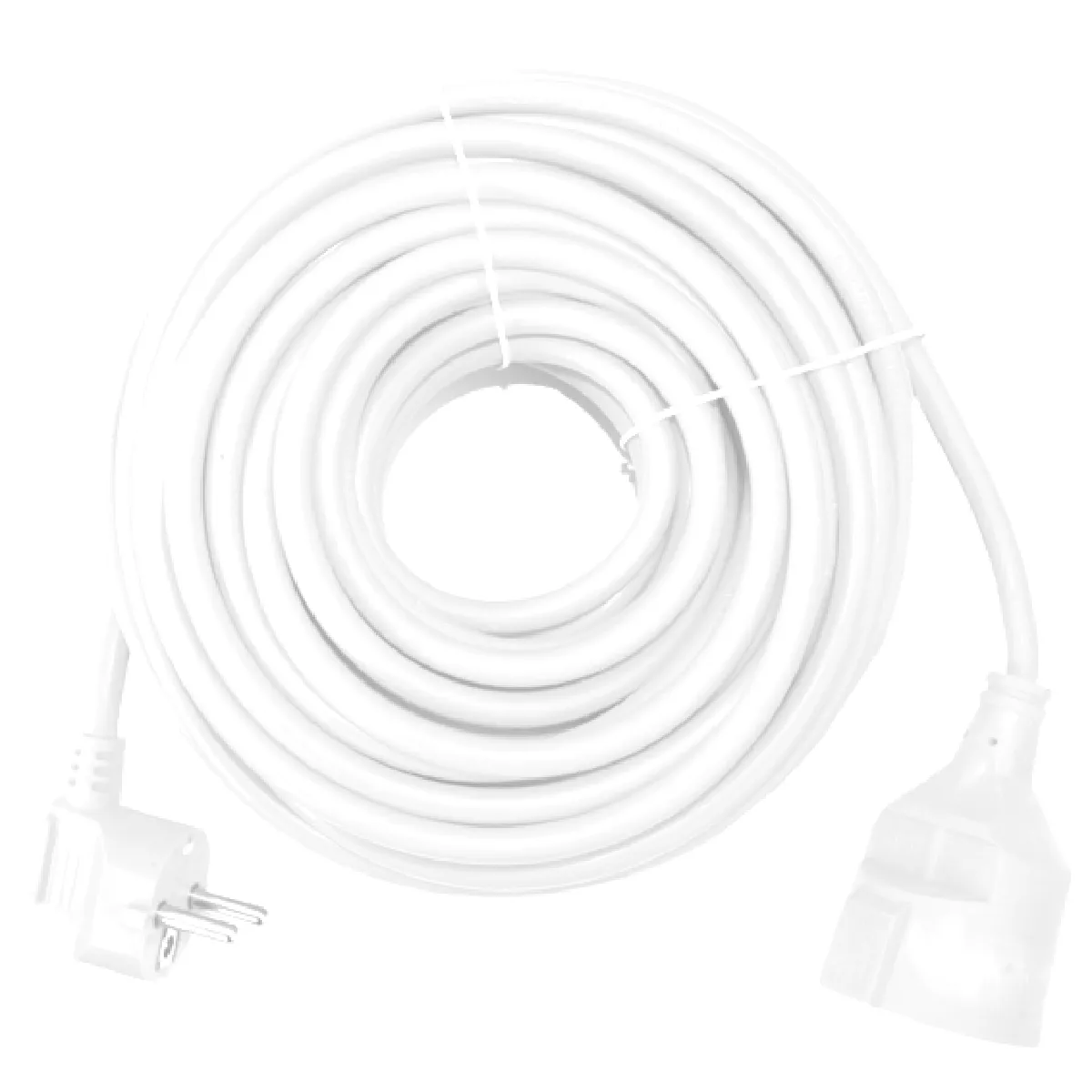 SILVER ELECTRONICS  Rallonge Tuyau, Blanc, 9213