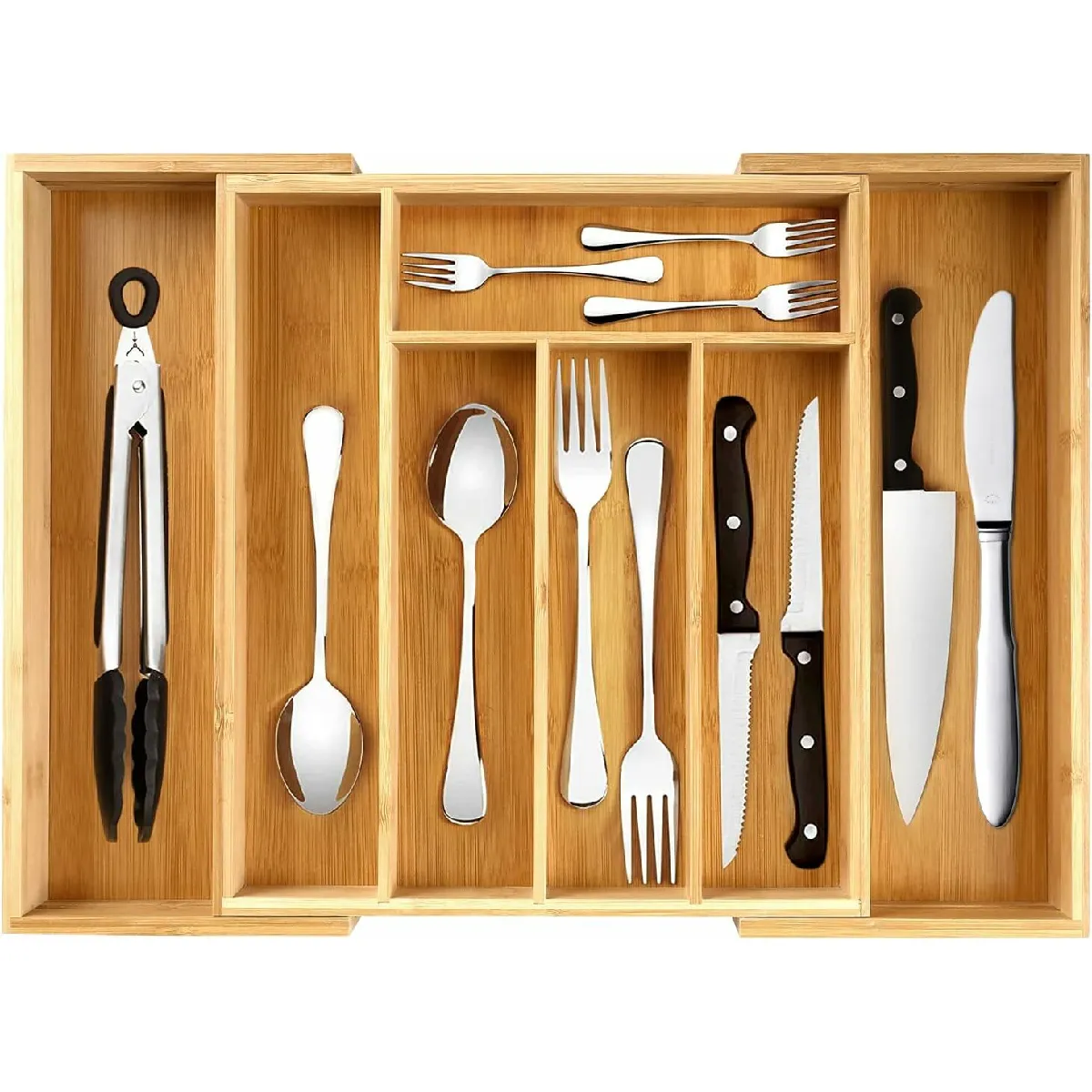 Vendos85 Range-Couverts En Bambou