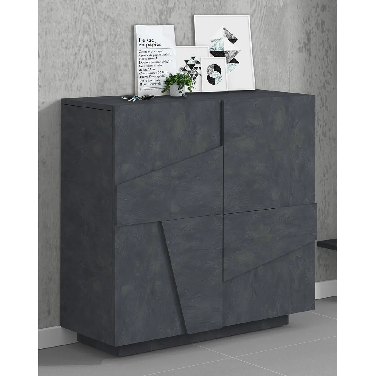 Alter Étagère à chaussures - Gris cendré Alter Étagère à chaussures - Gris cendré