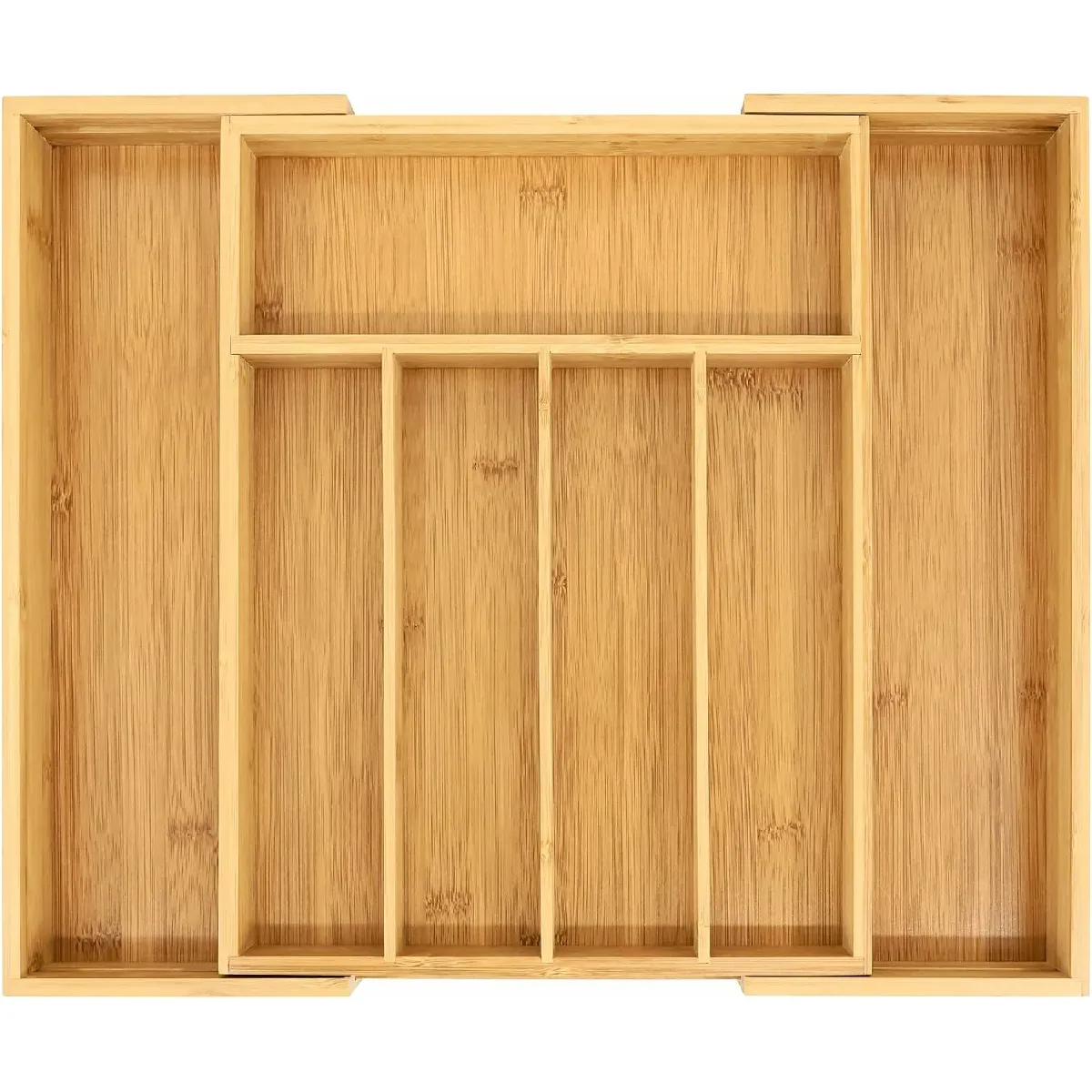 Vendos85 Marron Organiseur Couverts Bambou