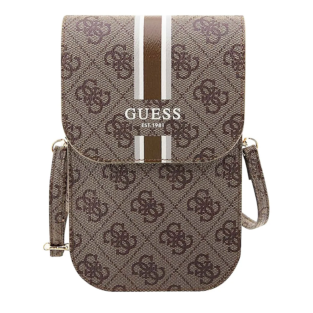 Guess maroquinerie Sacoche bandoulière 4G - Marron Guess maroquinerie Sacoche bandoulière 4G - Marron