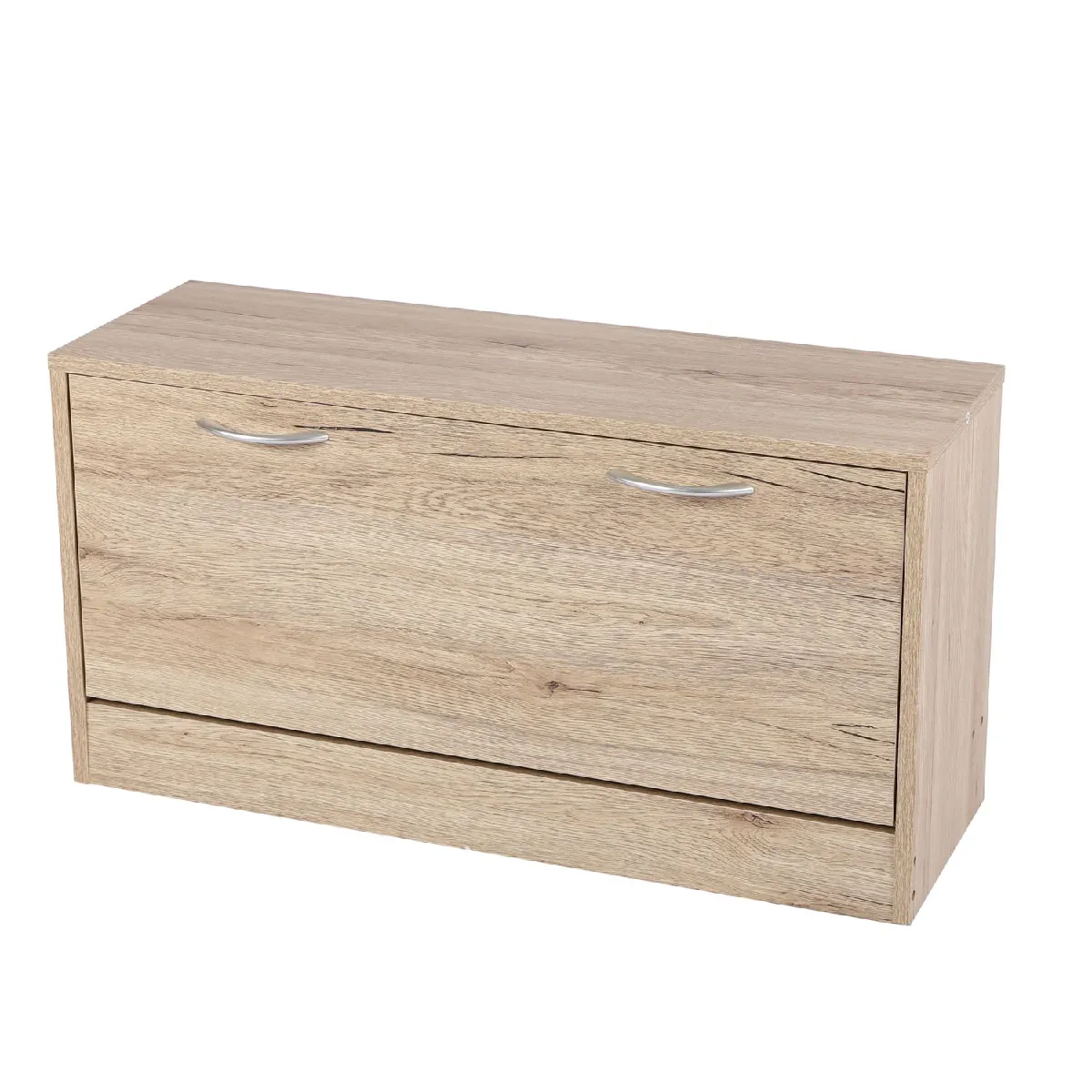 Meuble à chaussures - 1 Porte Pratik - Hauteur 42 cm - Bois clair