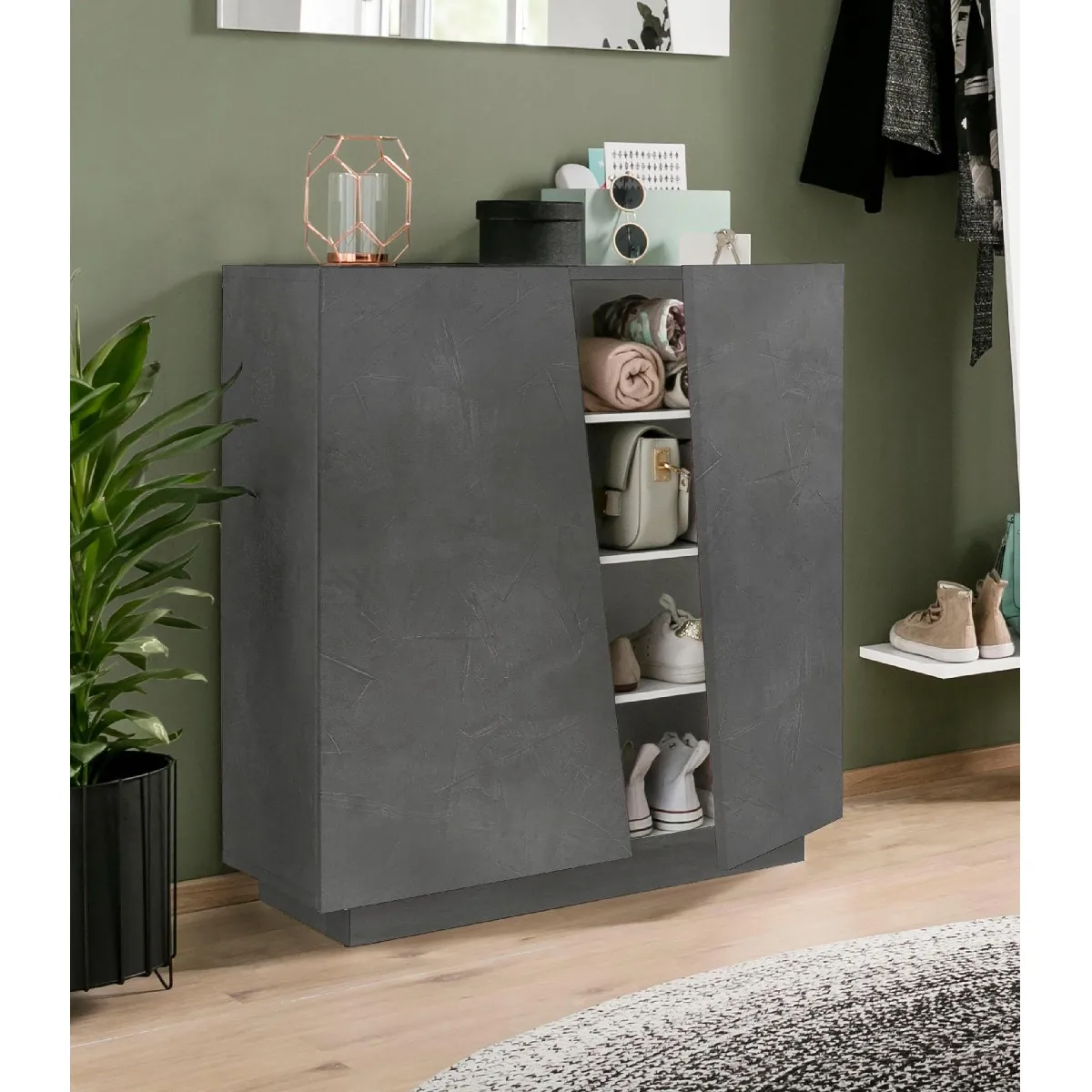 Alter Étagère à chaussures - Gris ardoise Alter Étagère à chaussures - Gris ardoise