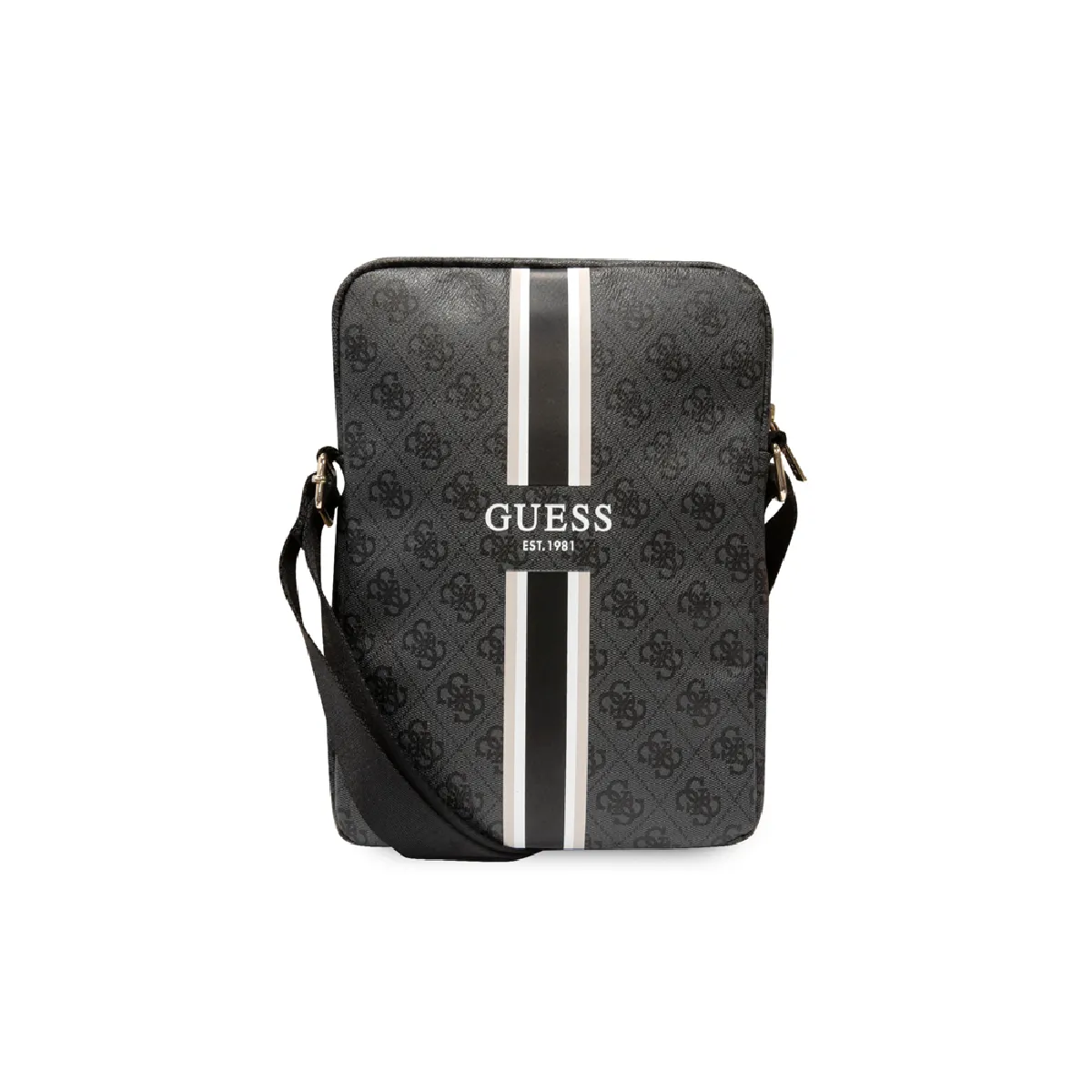 Guess Noir Maroquinerie Sacoche Bandoulière 10'' Stripe 4G