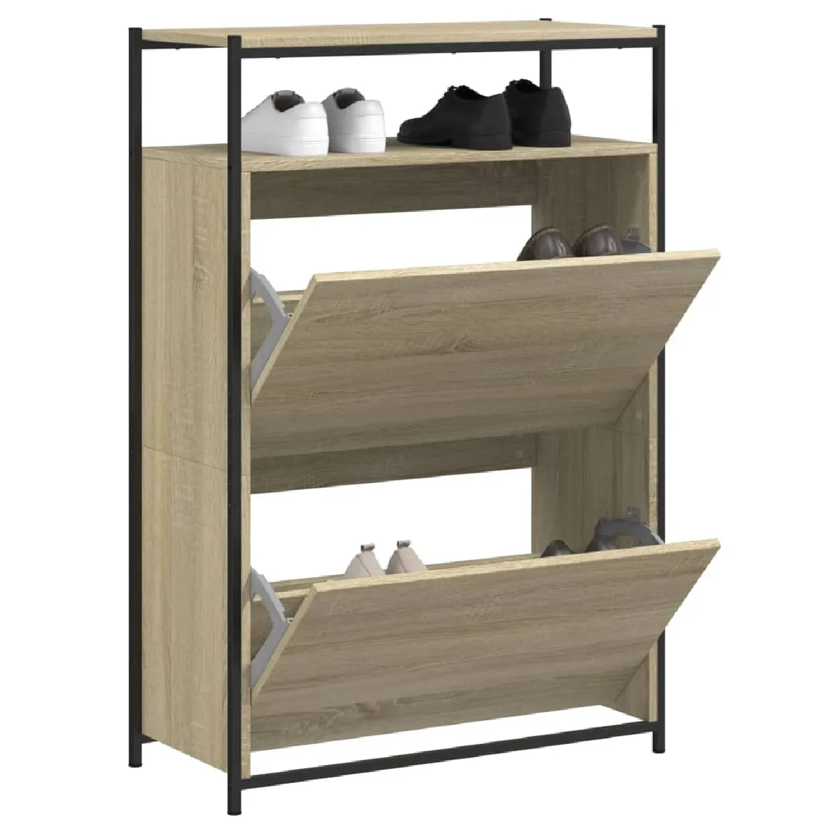 Vidaxl Armoire À Chaussures - Chêne Sonoma