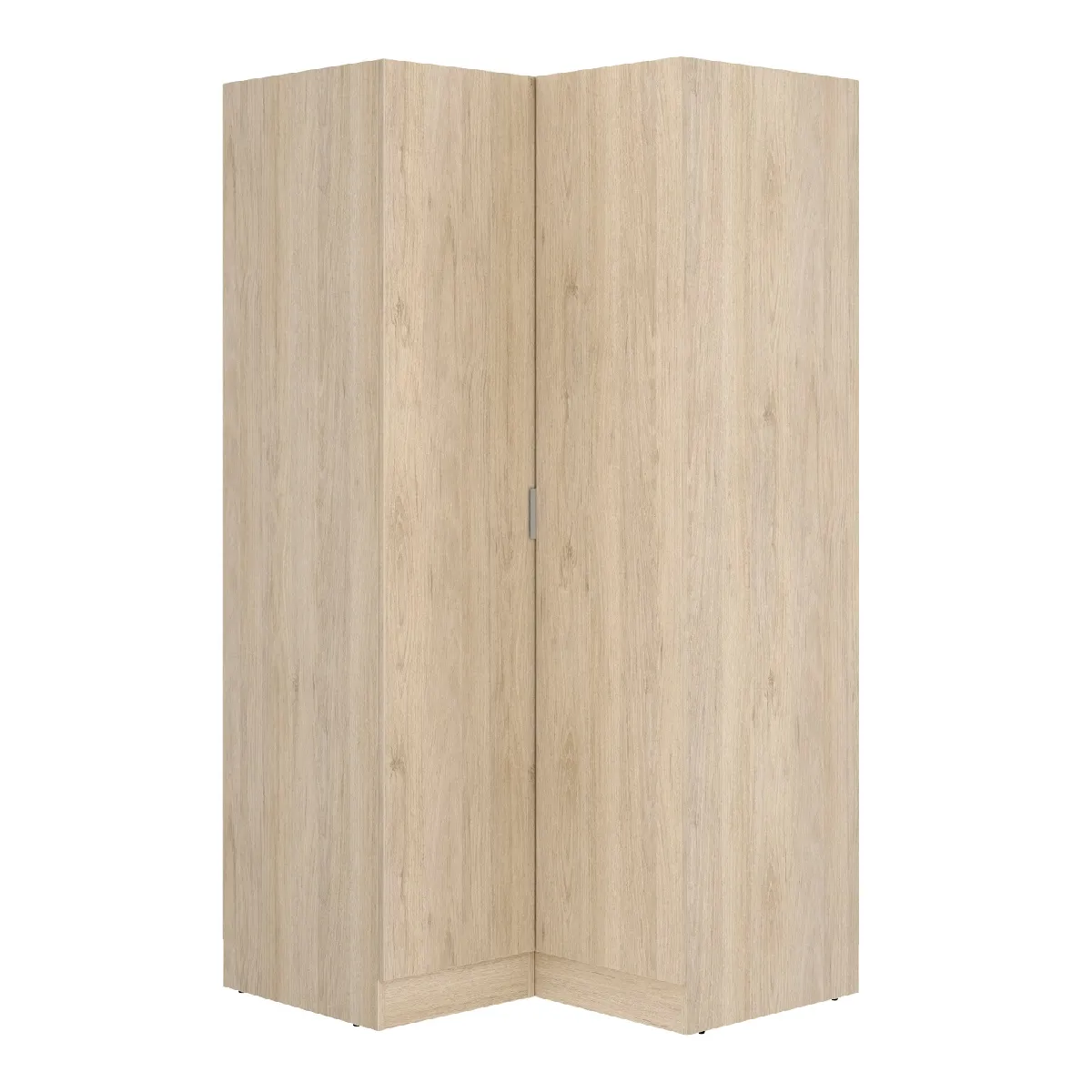 Pegane Armoire dressing d'angle - Chêne