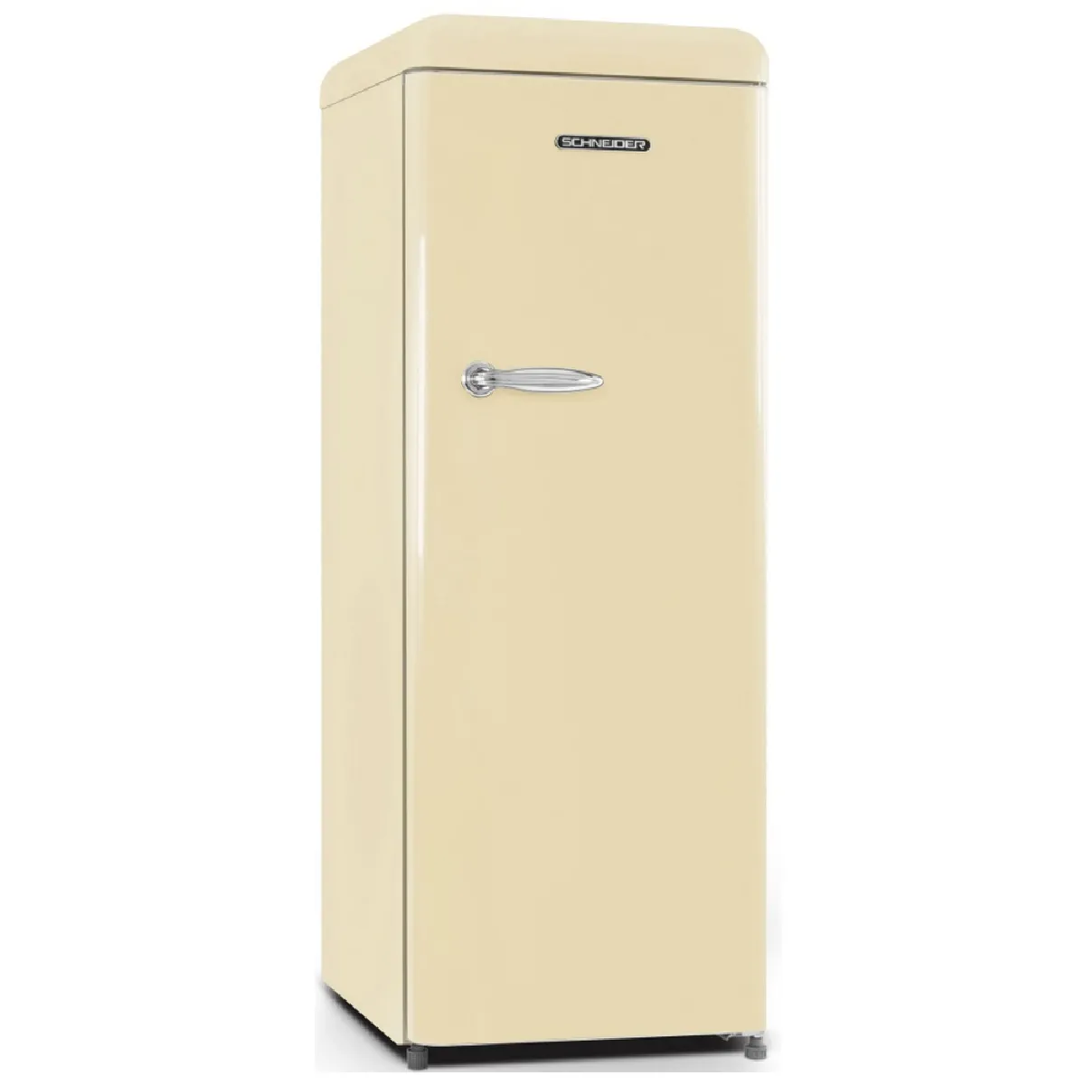 Réfrigérateur 1 porte Vintage SCHNEIDER SCCL222VCR 211+18 Froid statique 3 clayettes verre Crème - vue 2