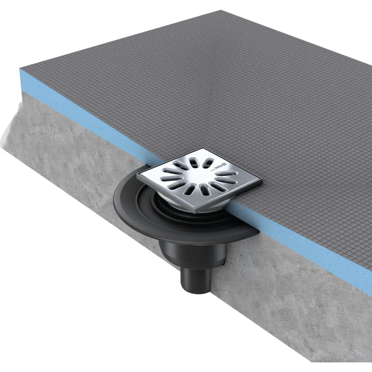 Wedi Fundo - Ecoulement Pour Receveur À Carreler - Ø50 Mm