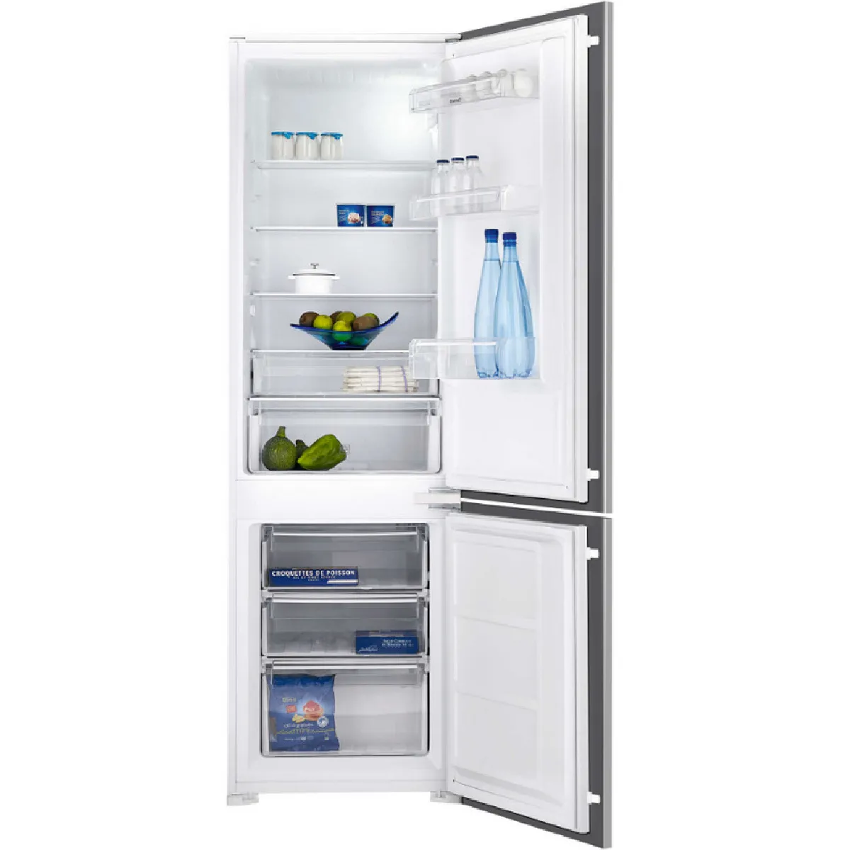 BRANDT Réfrigérateur 2 portes intégrable 249 litres BIC1724ES - vue 2