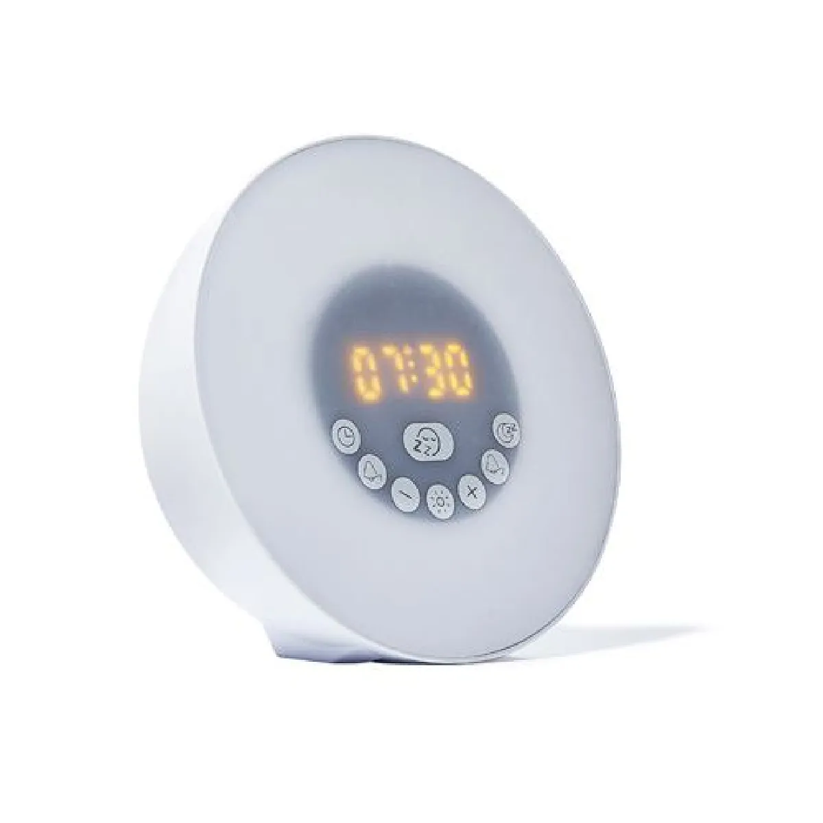 Dreamegg Réveil Simulateur D'Aube - Machine à Bruit Blanc, Veilleuse RGB, 29 Sons, 6 Alarms, USB-C