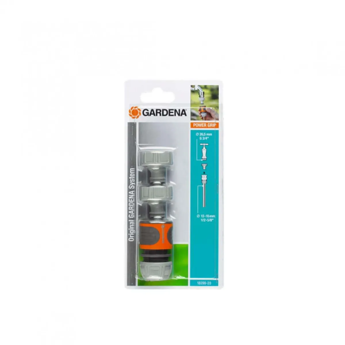 Gardena Nécessaire de raccordement pour robinet 20/27 et tuyau Ø 13 - 15 mm