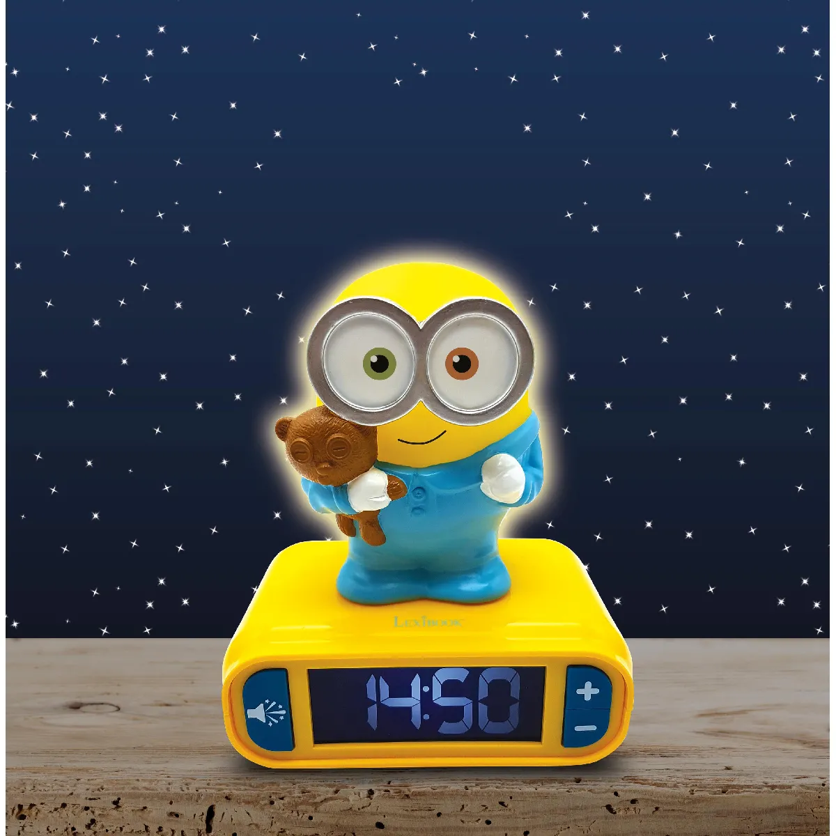 Joom Lexibook - Réveil Veilleuse Les Minions - Sons Et Mélodies, Écran Lcd Rétro-Éclairé Et Lumineux - Jaune Jaune - Image 4