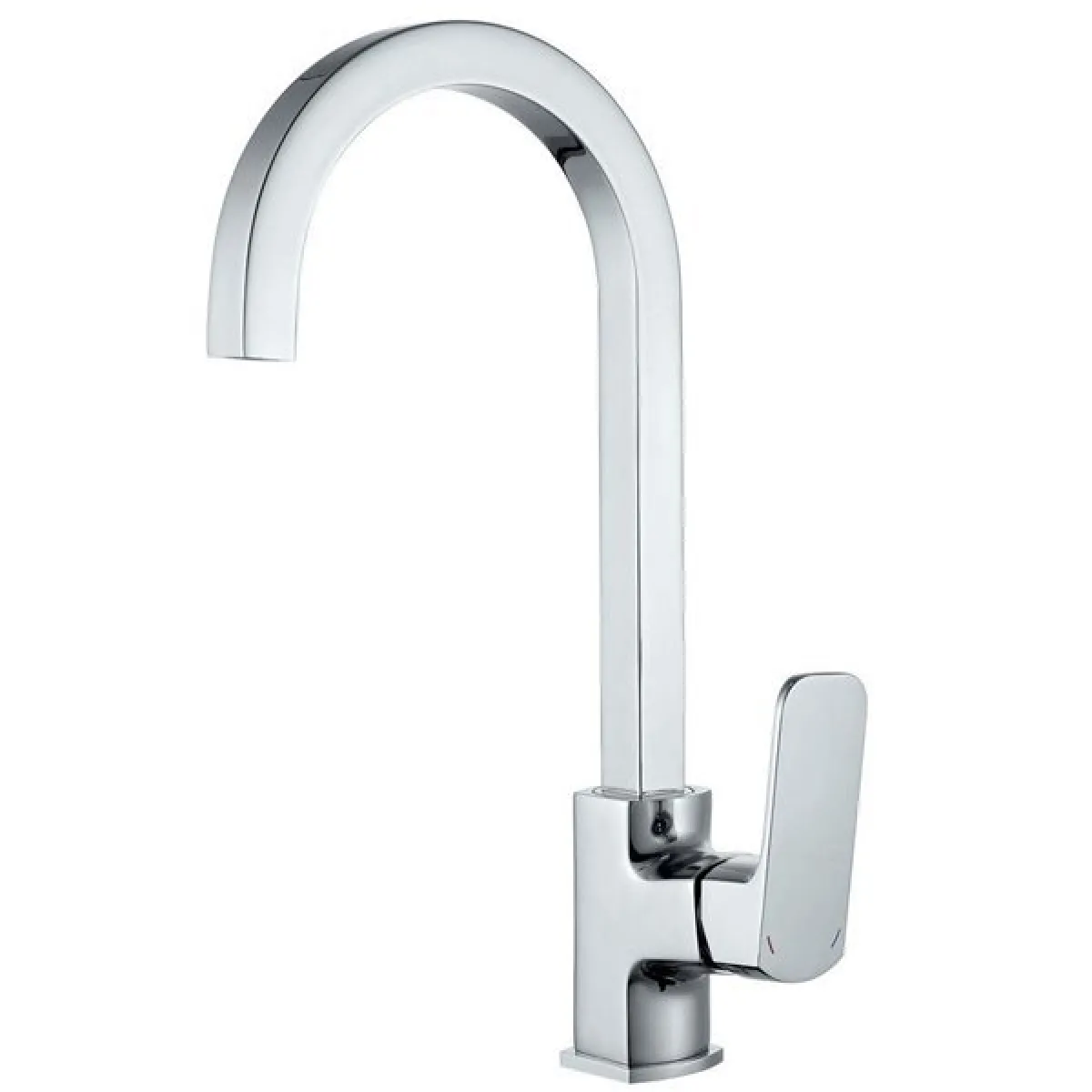 GENERIQUE - Mitigeur d'évier - Robinet de cuisine bec haut - Chrome - Image 2