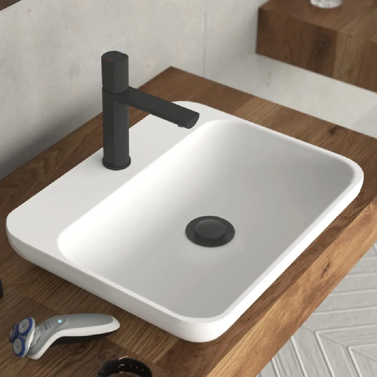 Schutte Noir Schütte New York - Mitigeur De Lavabo Mat
