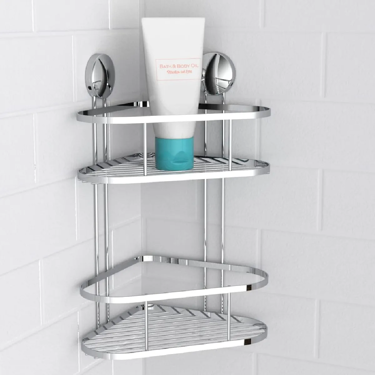 EISL Étagère d'Angle de Douche - Chrome