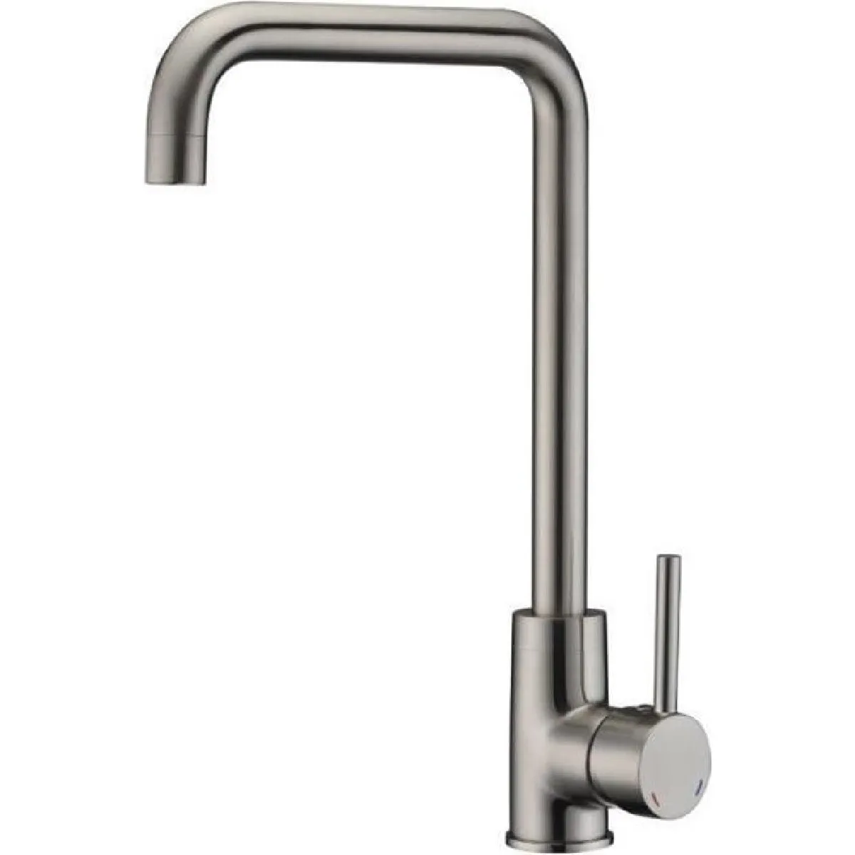 Rousseau Gris Robinet Mitigeur De Cuisine Kiloo - Sans Douchette - Inox