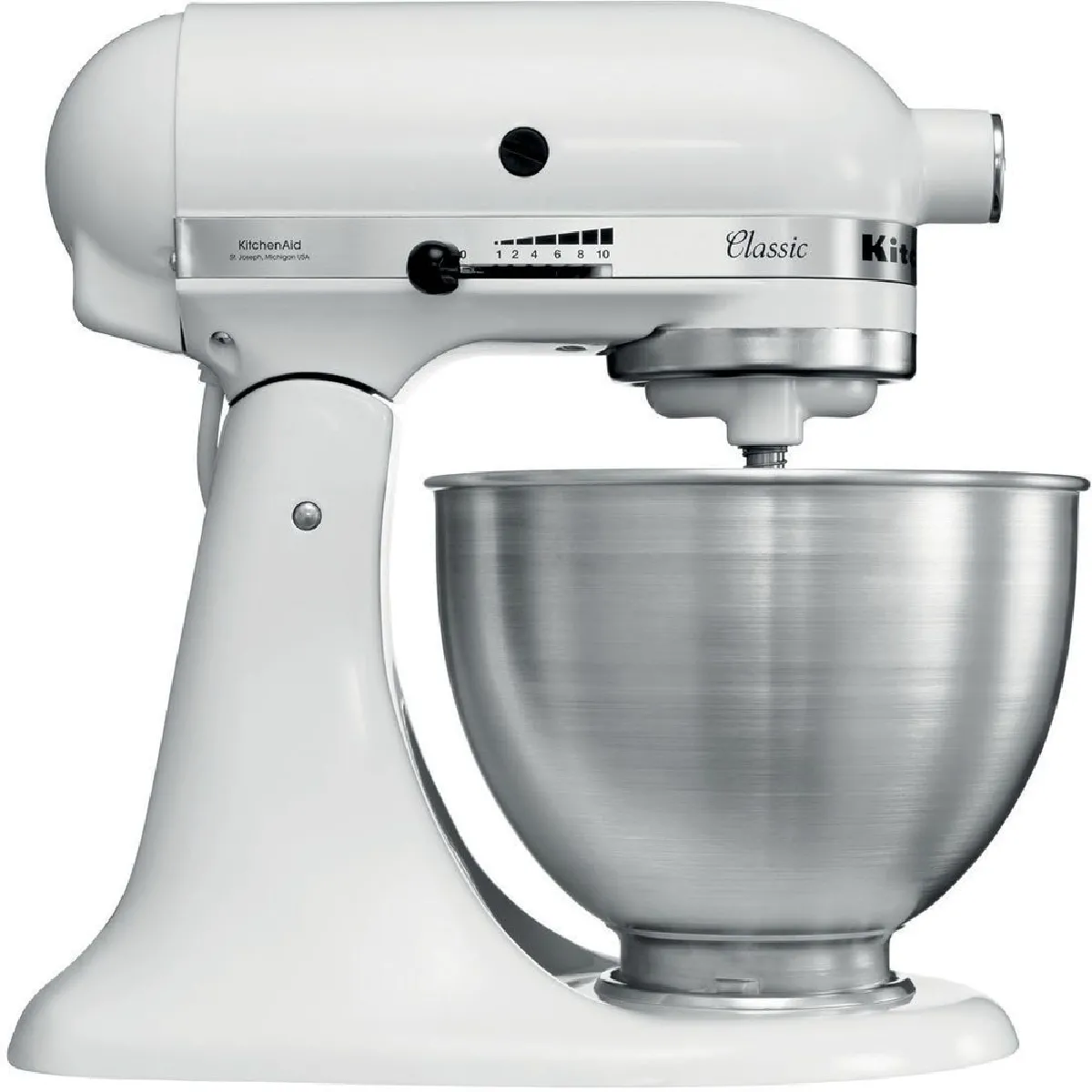 Kitchenaid Blanc Robot Pâtissier Kitchenaid® Classic 250 W 5K45ssewh - Image 4