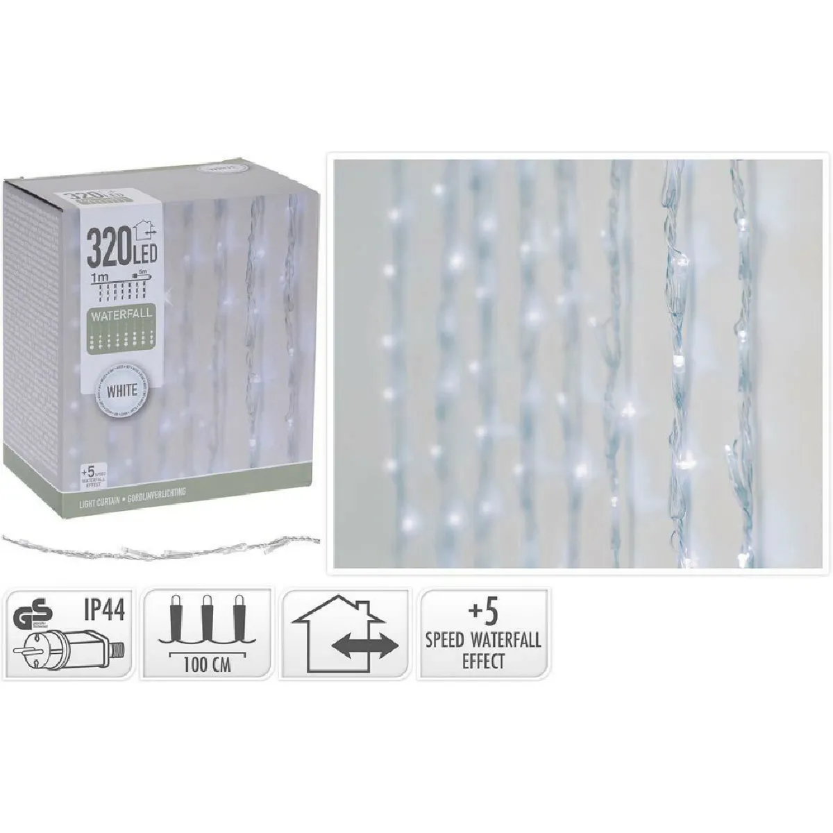 Bigbuy Barrière Lumineuse Led Pour Extérieur Et Intérieur - Multicolore