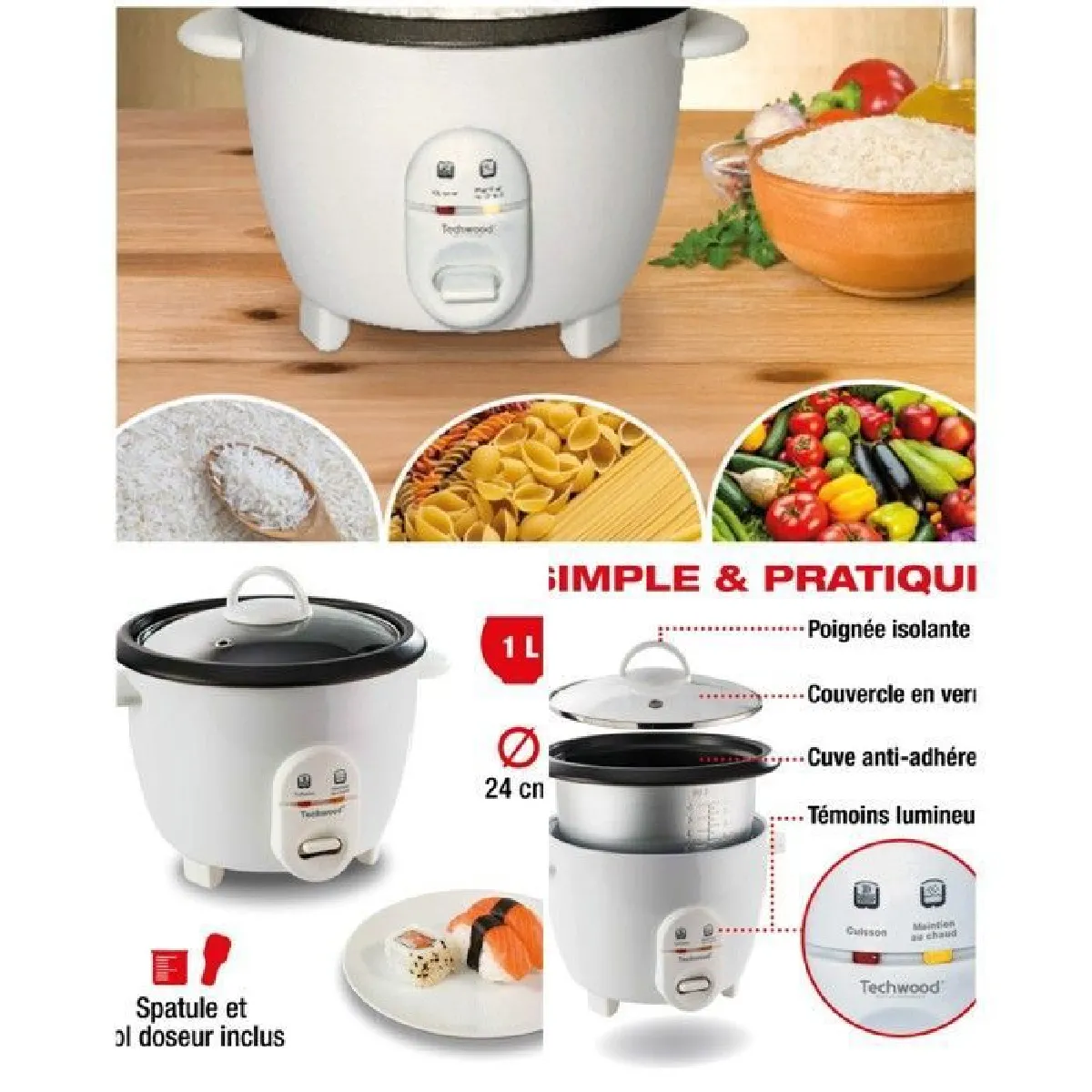 Techwood Cuiseur à Riz - vue 3