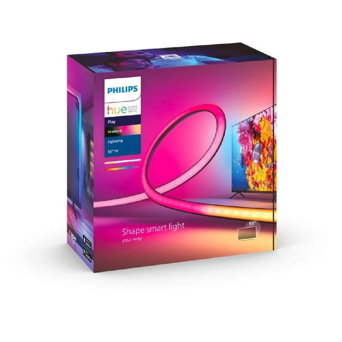Philips Hue Lighstrip Tv 55" - Hue Play Gradient - White & Color Ambiance