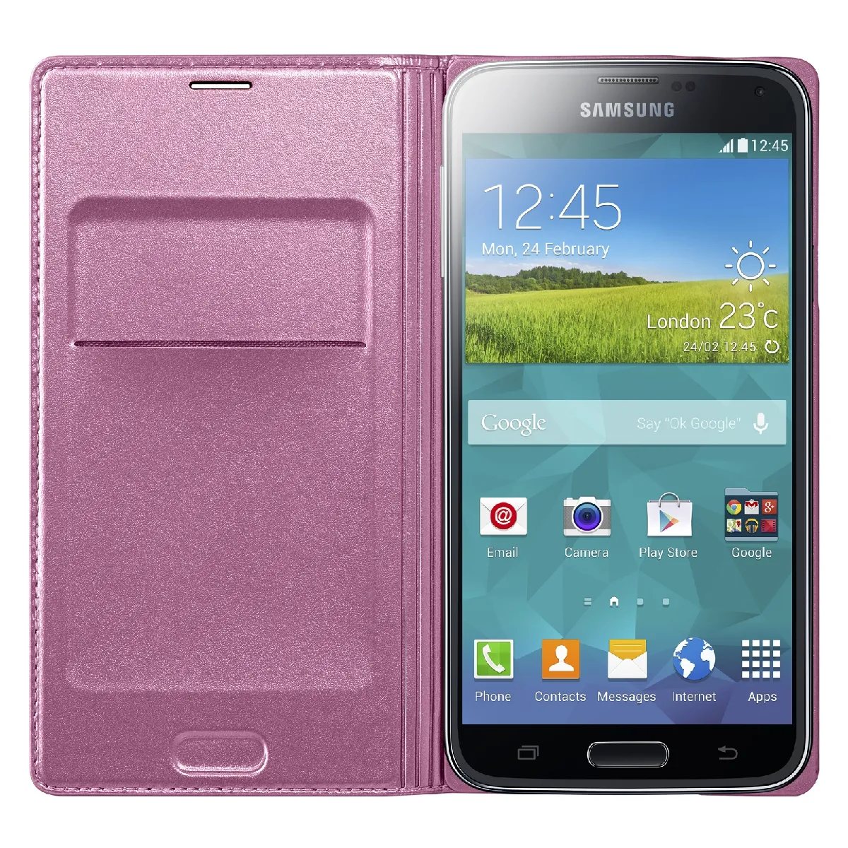 Samsung Etui pour Samsung Galaxy S5 Or - vue 3