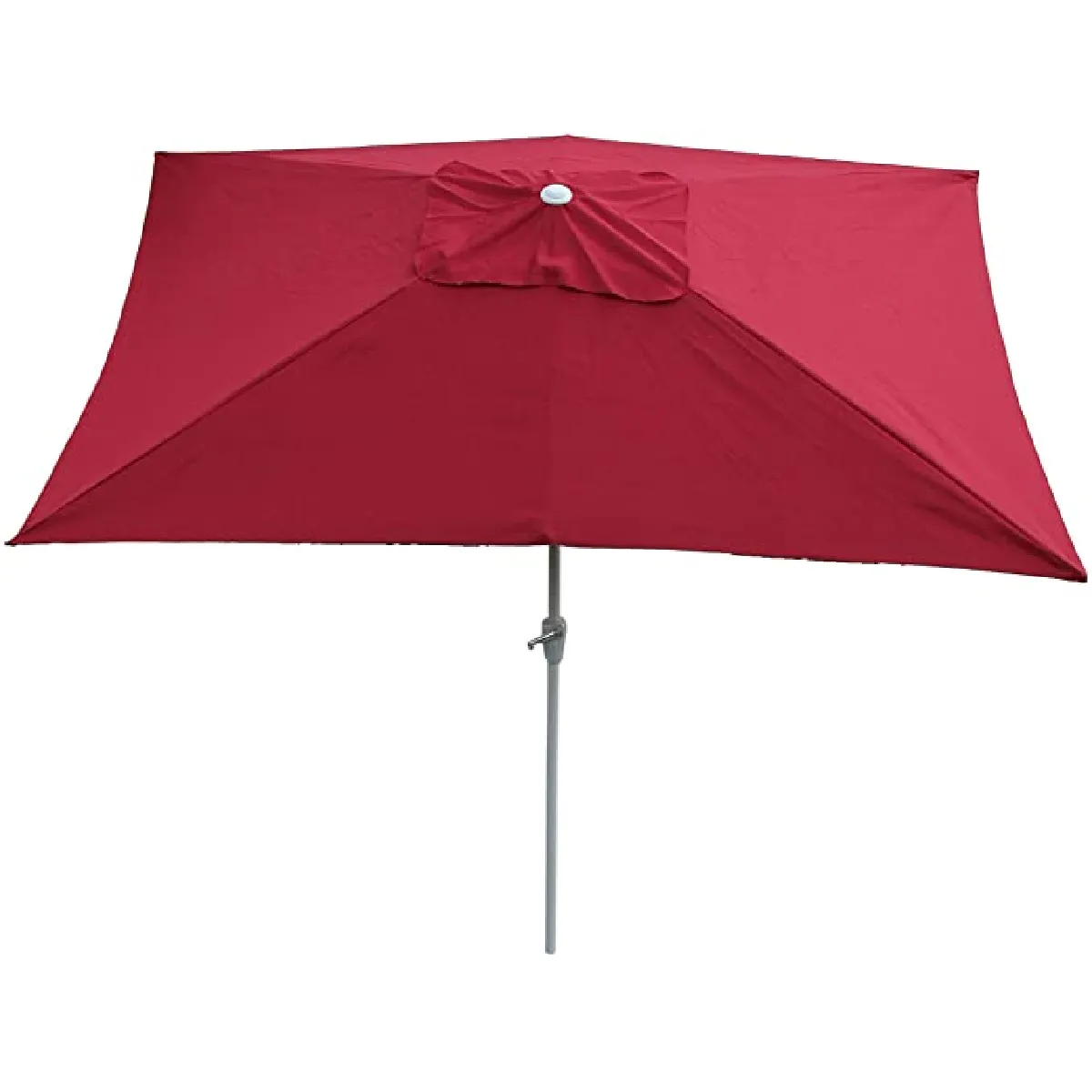 Decoshop26 Parasol de jardin déporté rectangulaire