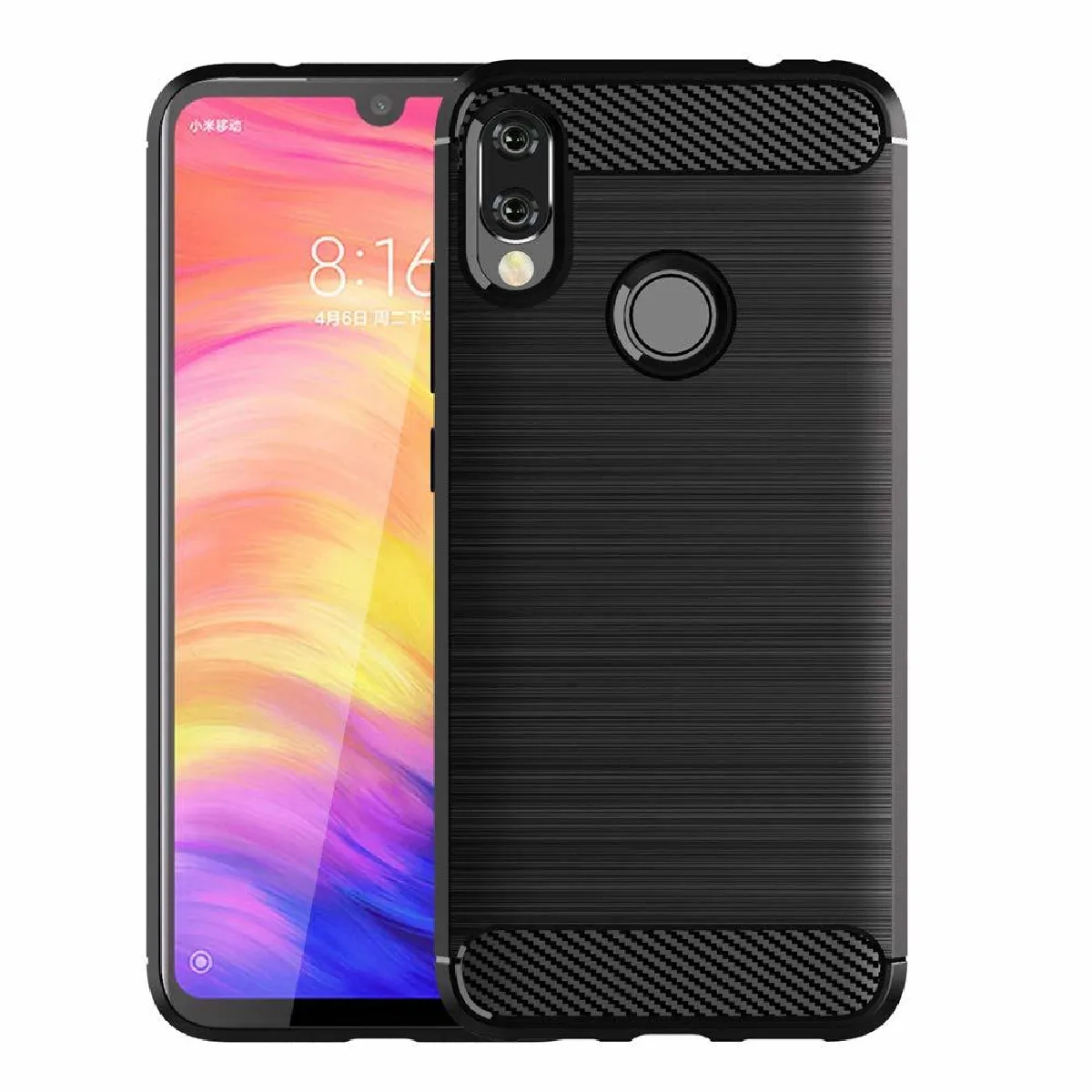 Xeptio Noir Coque Xiaomi Redmi Note 7