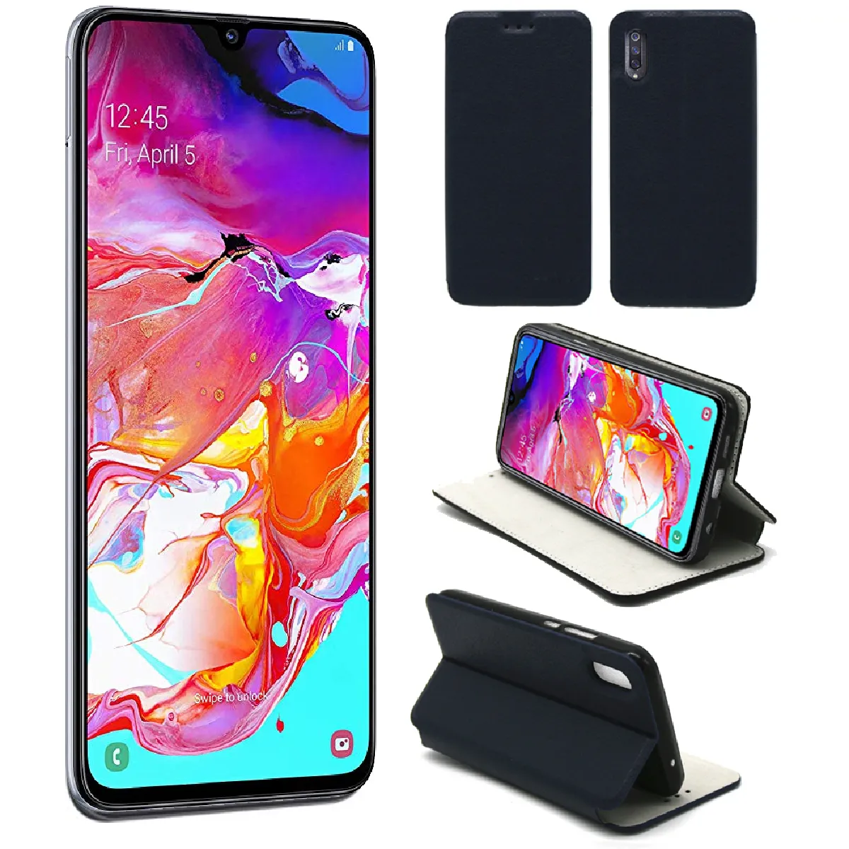 Xeptio Bleu Étui Samsung Galaxy A70