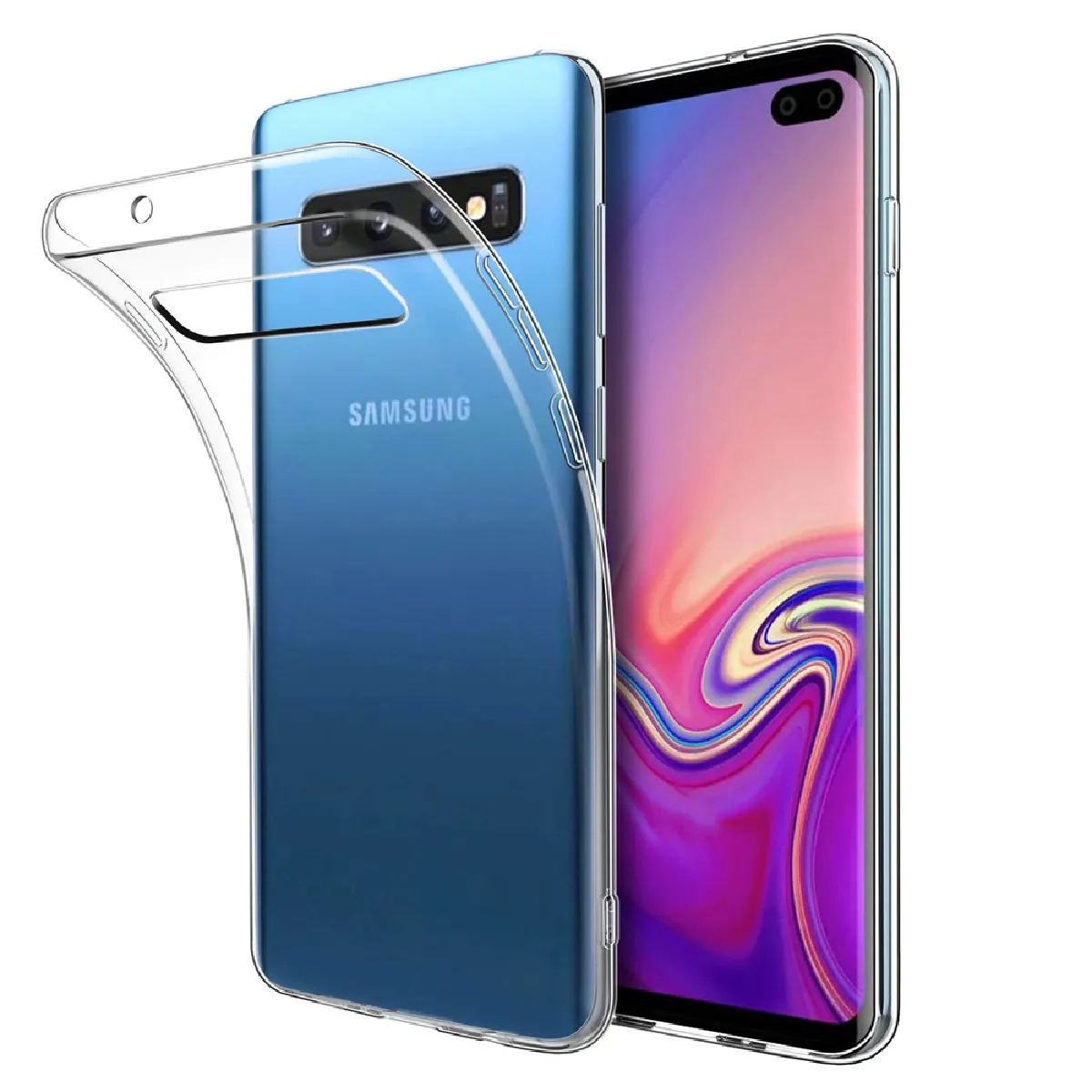 Xeptio Coque Samsung Galaxy S10+ - Transparent