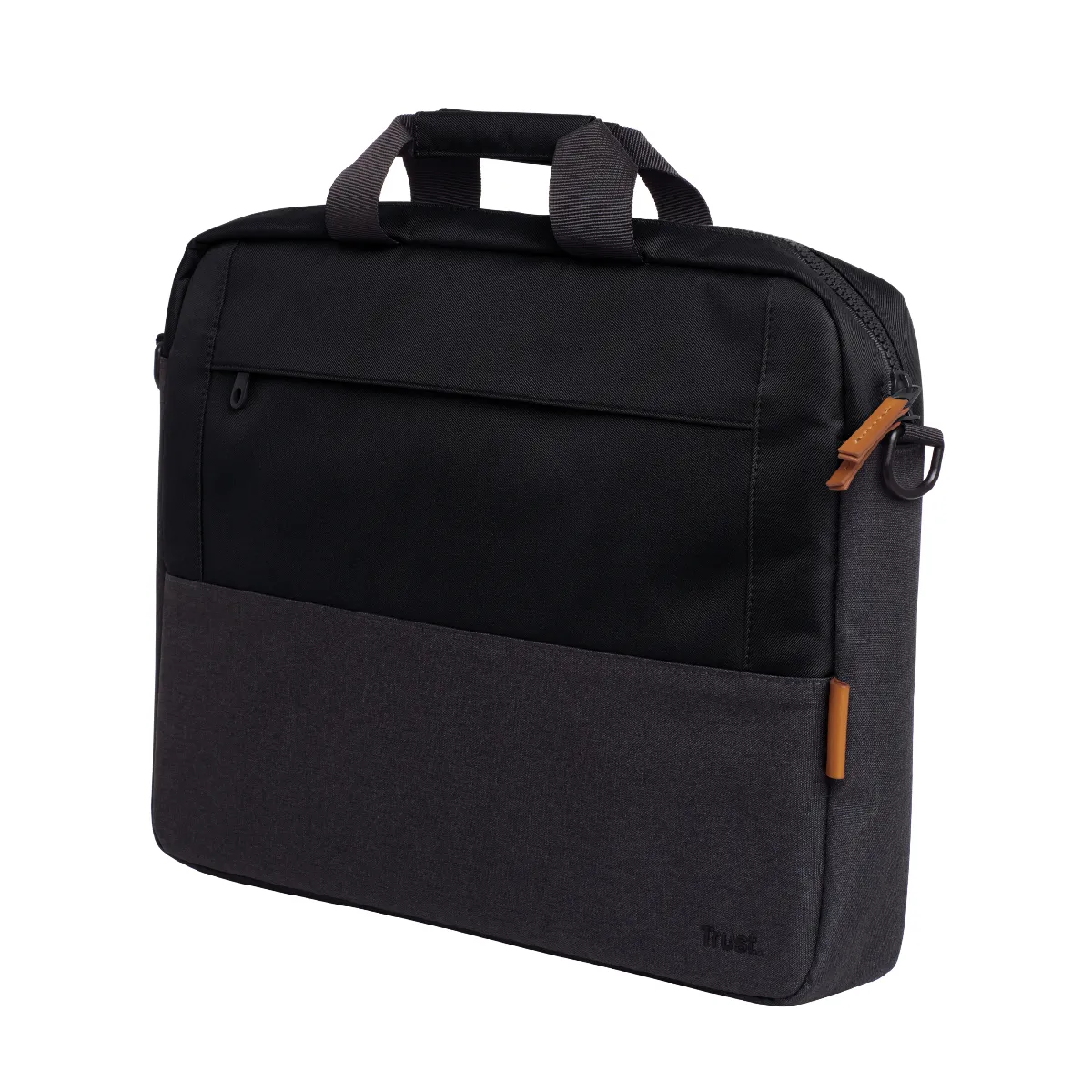 Trust Noir Lisboa Sacoche Recyclé Pour Ordinateur Portable 16" - Sac Mince Avec Bandoulière Pour Voyage, Affaires, Travail - Image 3