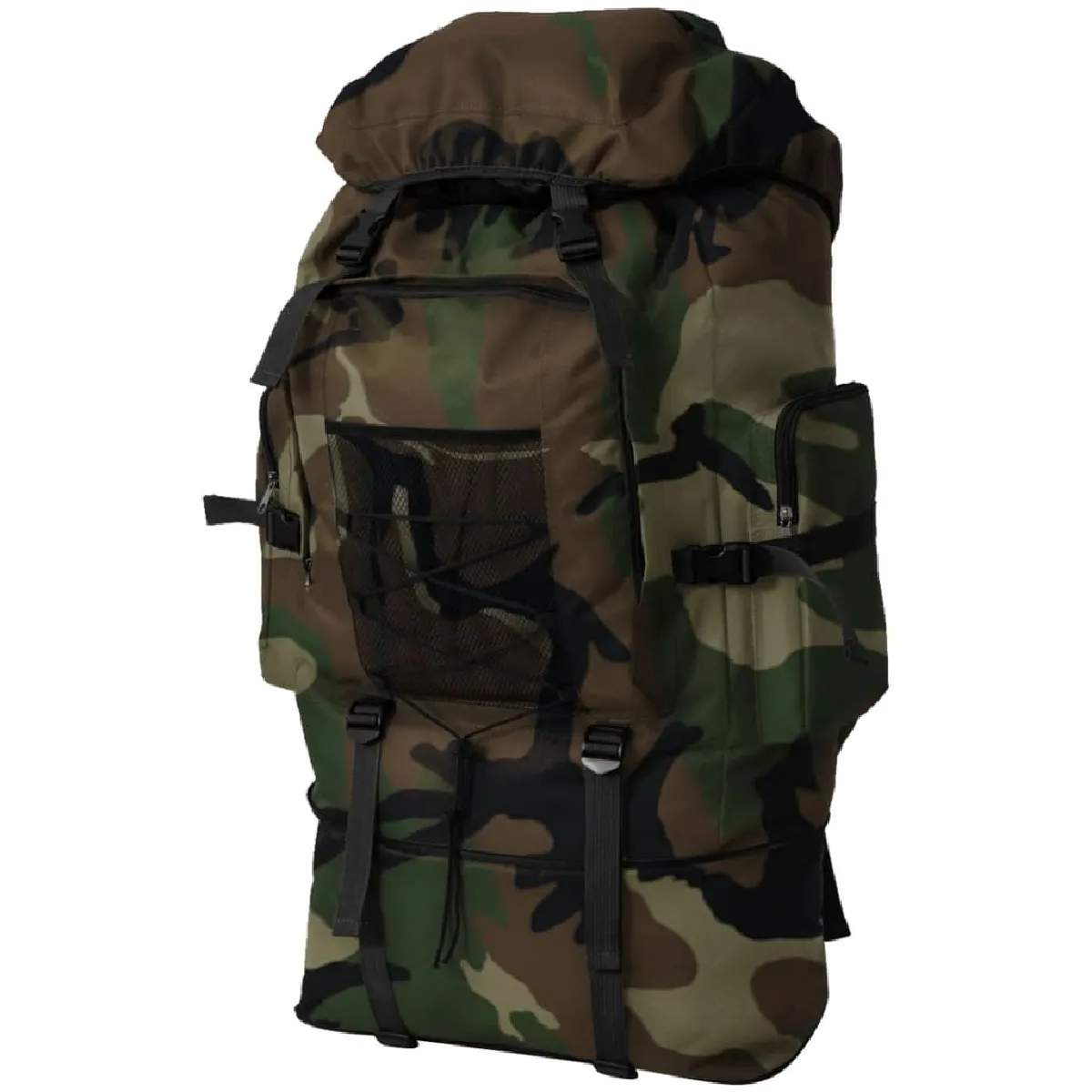 Vidaxl Vert Sac À Dos En Style D'armée Xxl 100 L Camouflage - Image 3