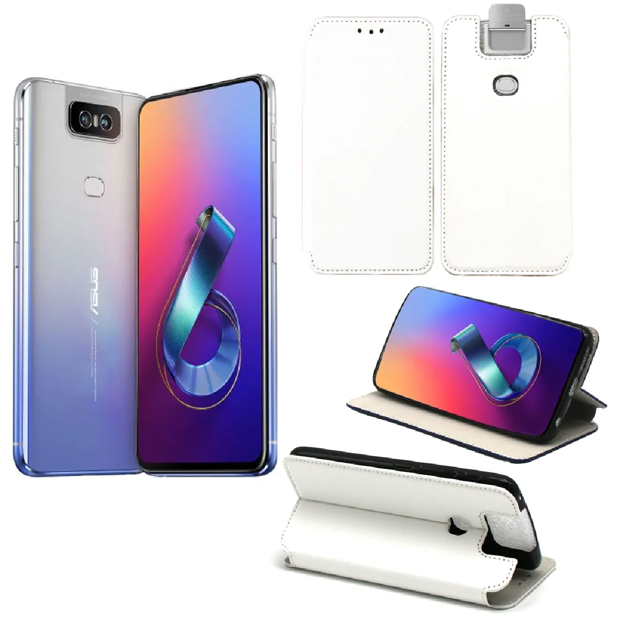 XEPTIO Asus Zenfone 6 ZS630KL - Blanc