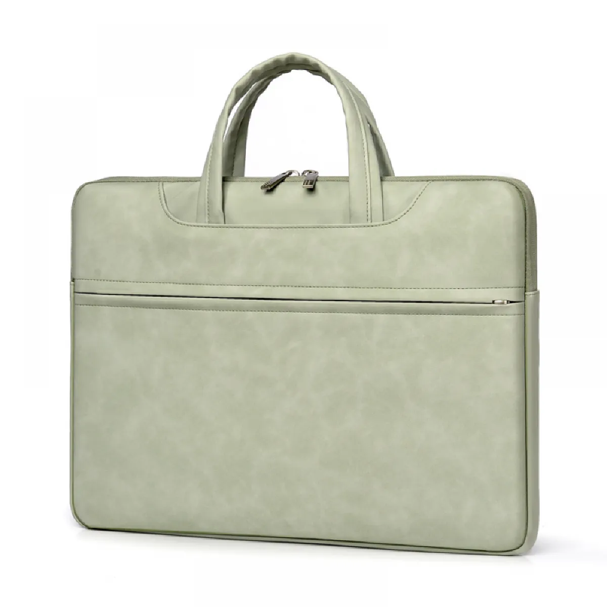 Sac Ordinateur Femme en Cuir - Vert