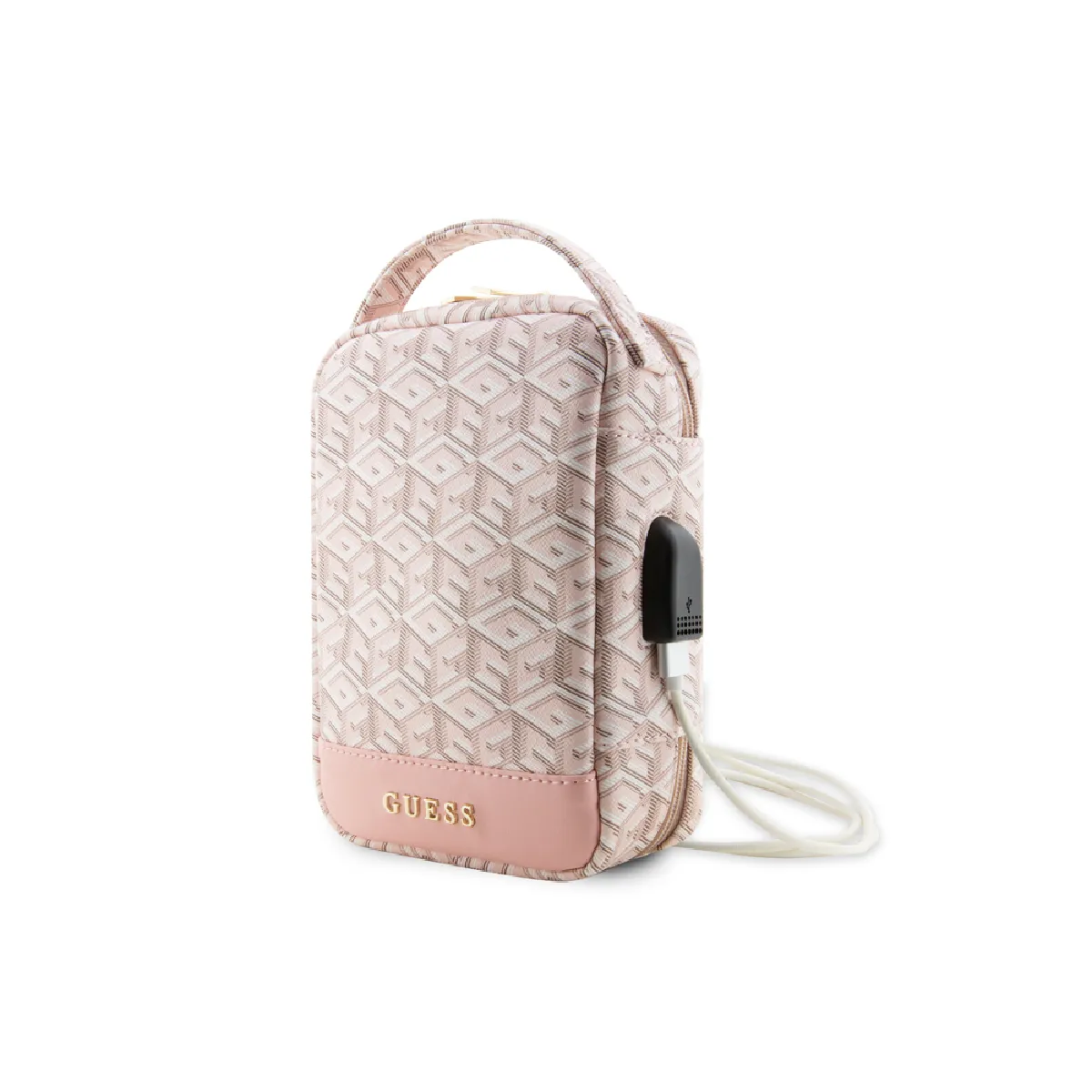 Non Communiqué Rose Sacoche De Voyage Usb Guess - Modèle G Cube - Image 4
