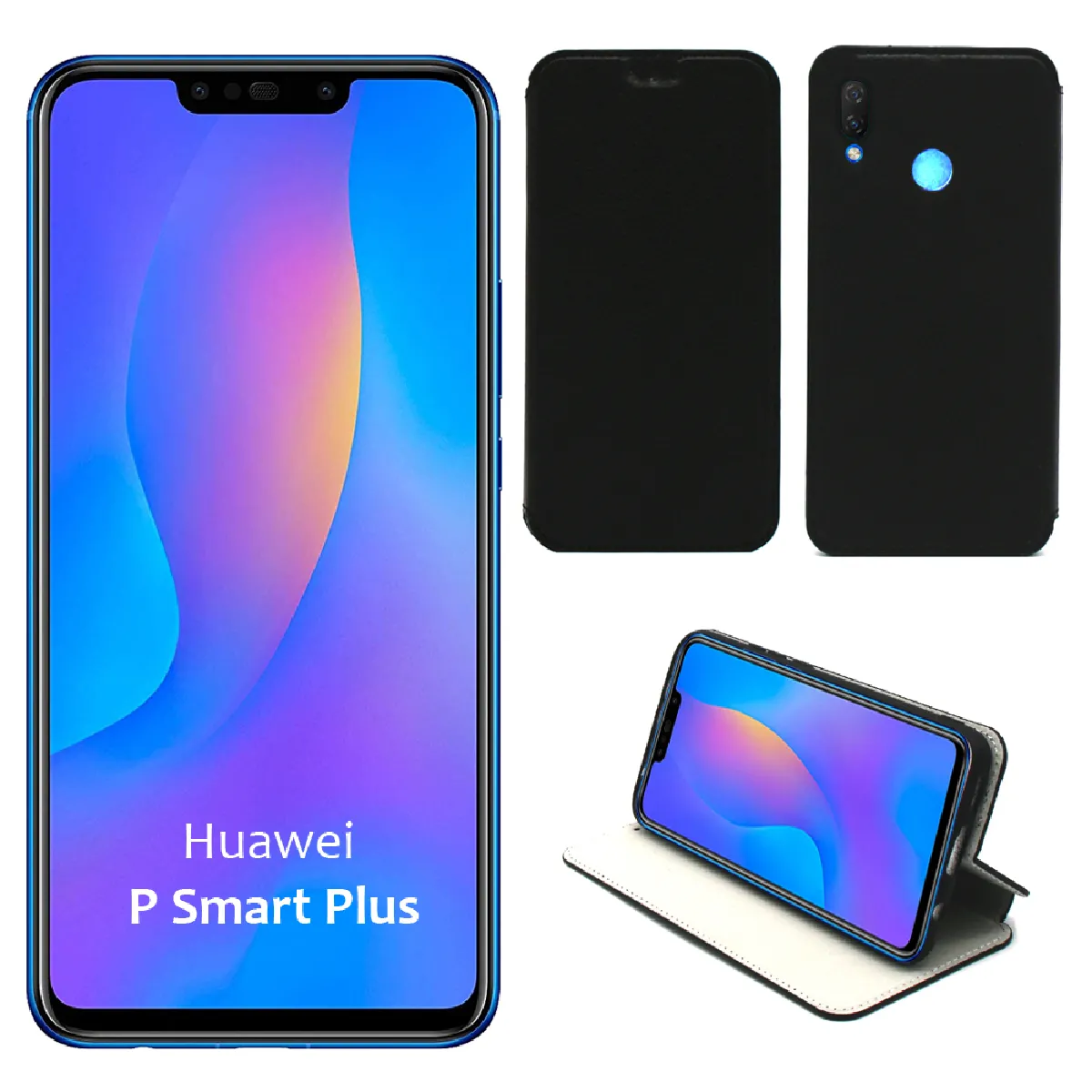 Xeptio Étui En Similicuir Avec Support Huawei P Smart Plus 4G