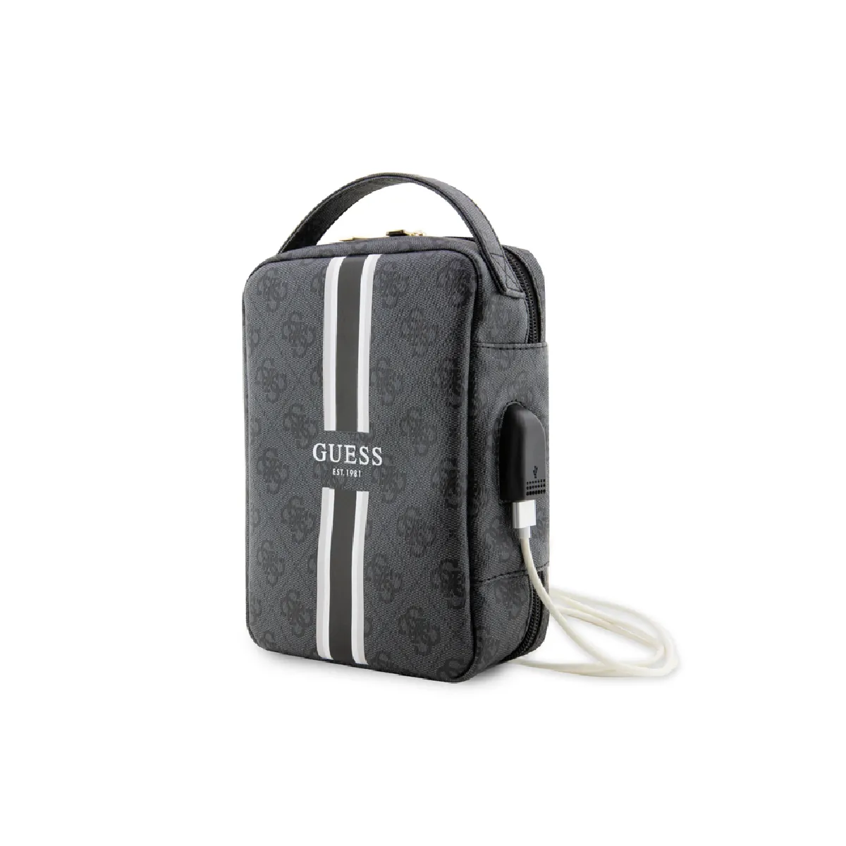 Guess Noir Sacoche De Voyage Stripe 4G