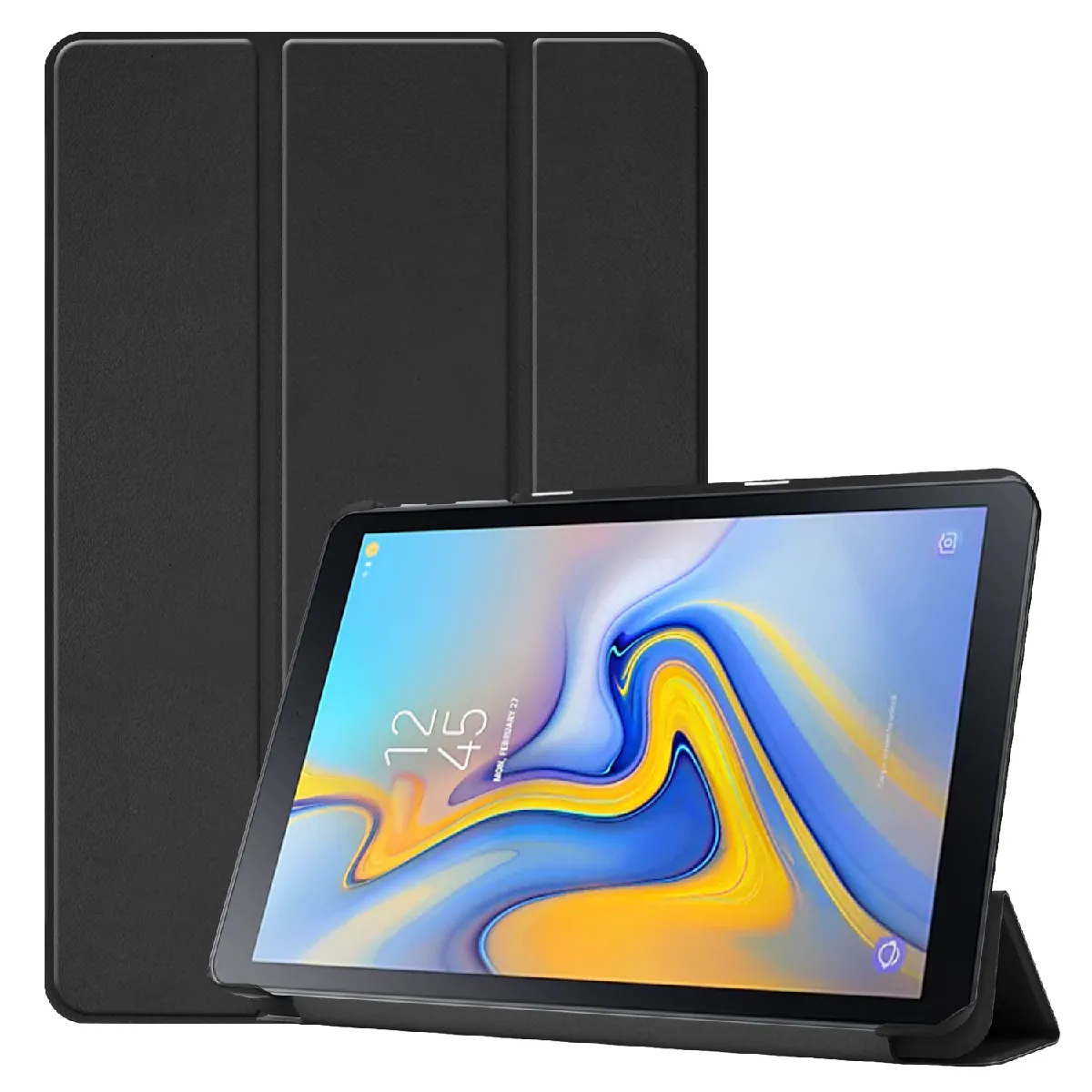 Xeptio Noir Étui Pliable Smartcover Pour Samsung Galaxy Tab S5e - 10,5 Pouces