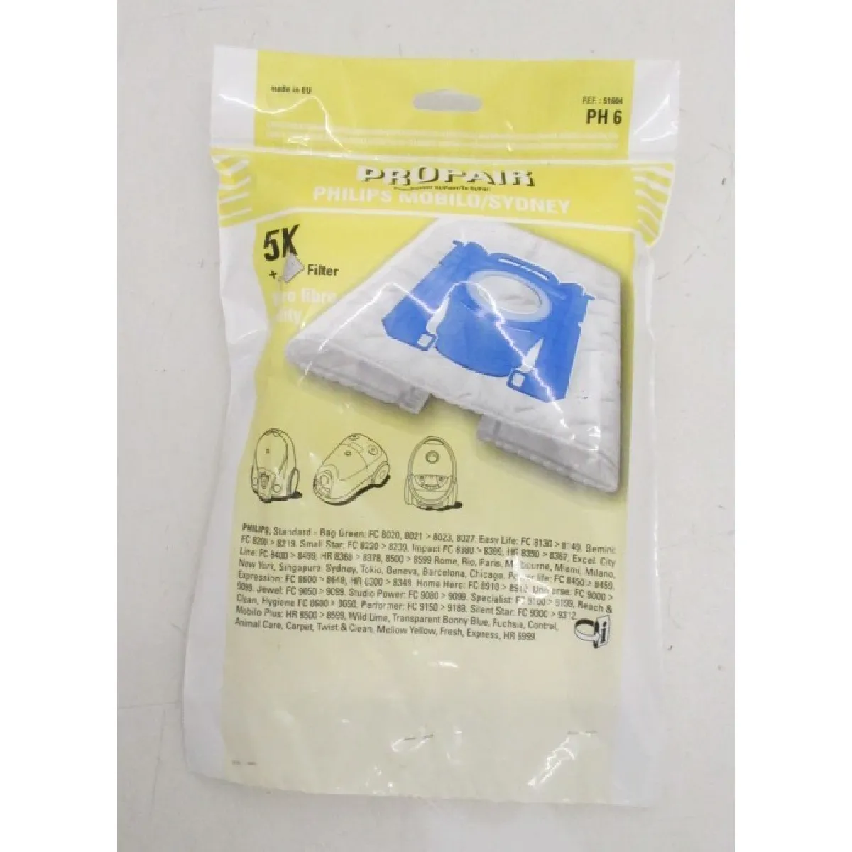 Sac Aspirateur Microfibre Electrolux E200 – Compatible TO4641