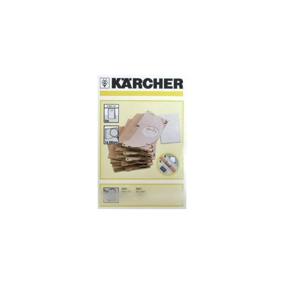 Kärcher Karcher Sacs D’aspirateur En Papier - Lot De 5