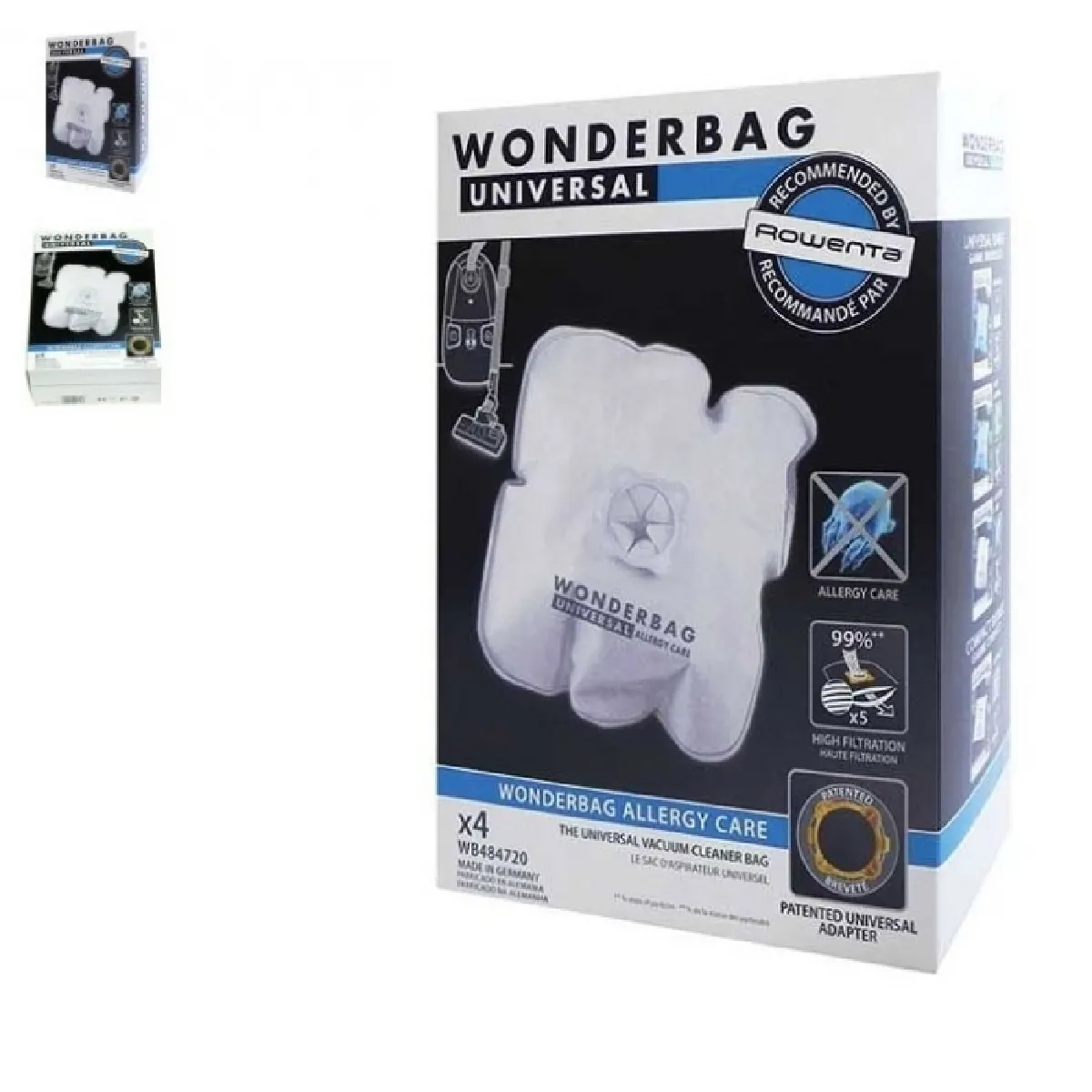 Rowenta sacs aspirateur Wonderbag - x4