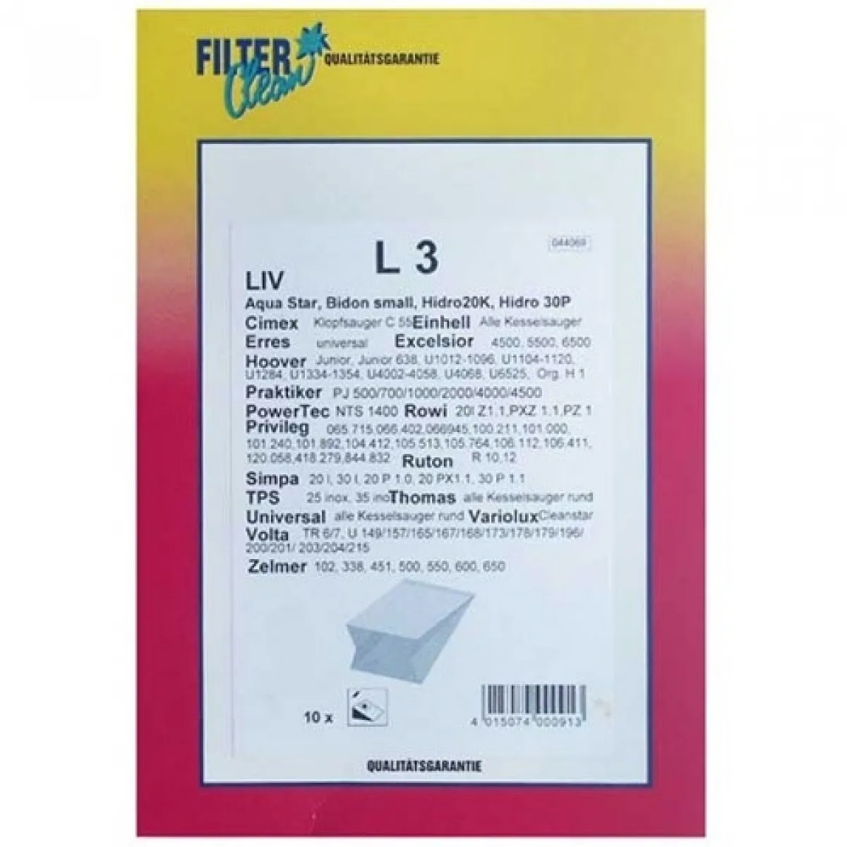 Sacs D’Aspirateur Electrolux T63 – Lot De 10 - vue 2