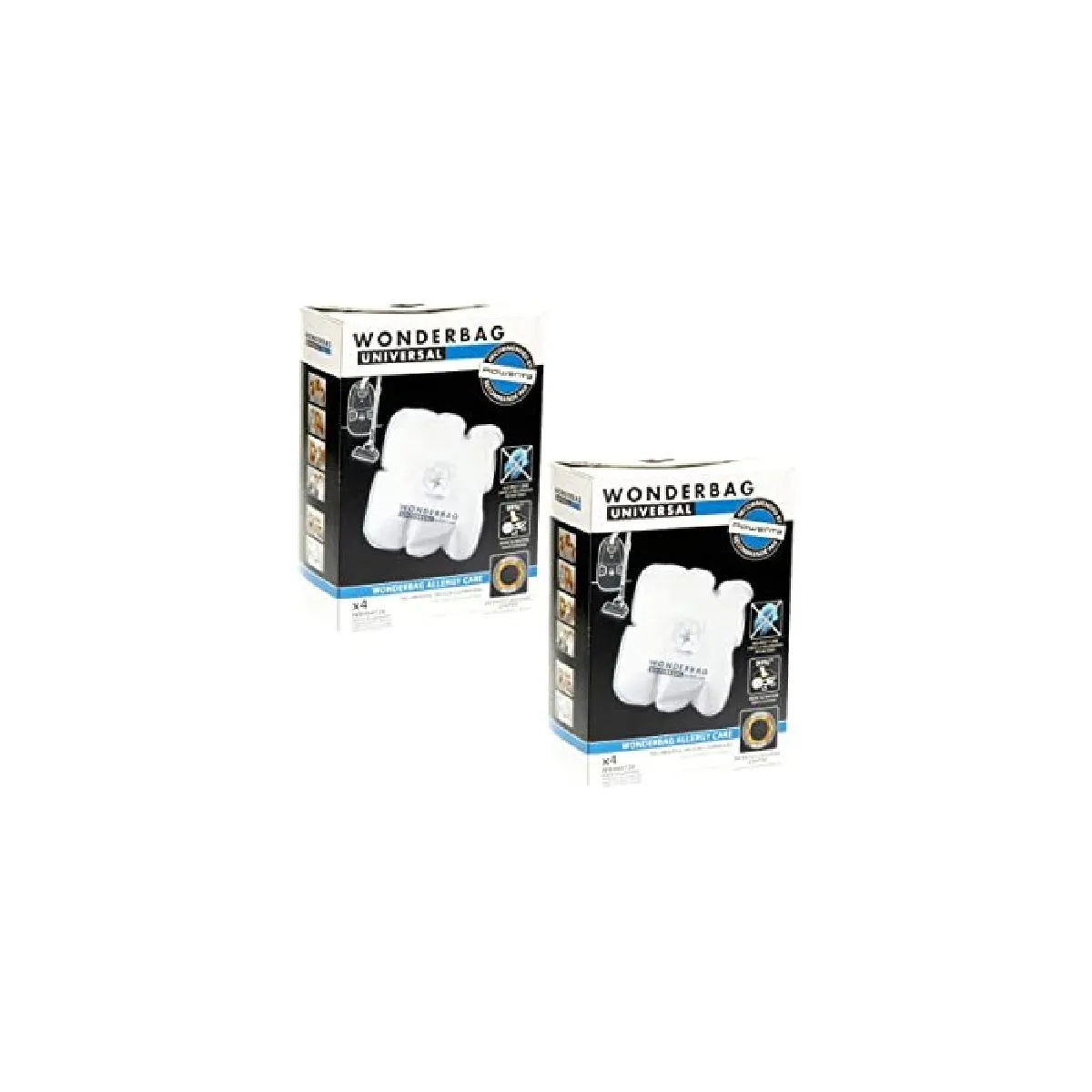 Rowenta Lot De 2 Boîtes De 4 Sacs Wonderbag Micro-Fibres Pour Aspirateur, Tefal, Moulinex - Image 3