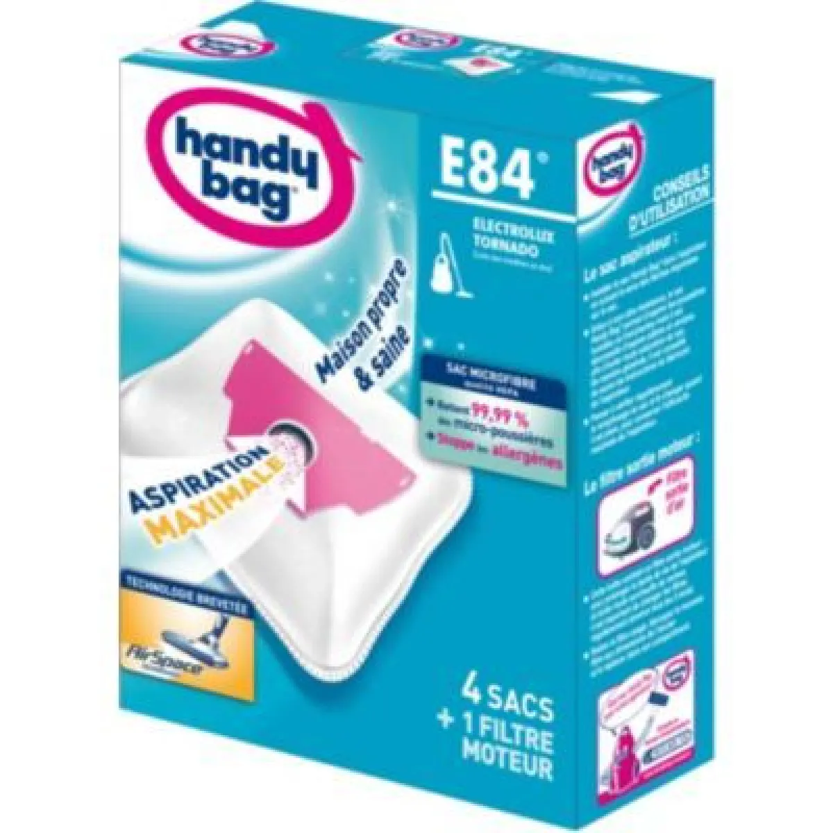HANDY BAG  sac aspirateur E84 - lot de 4