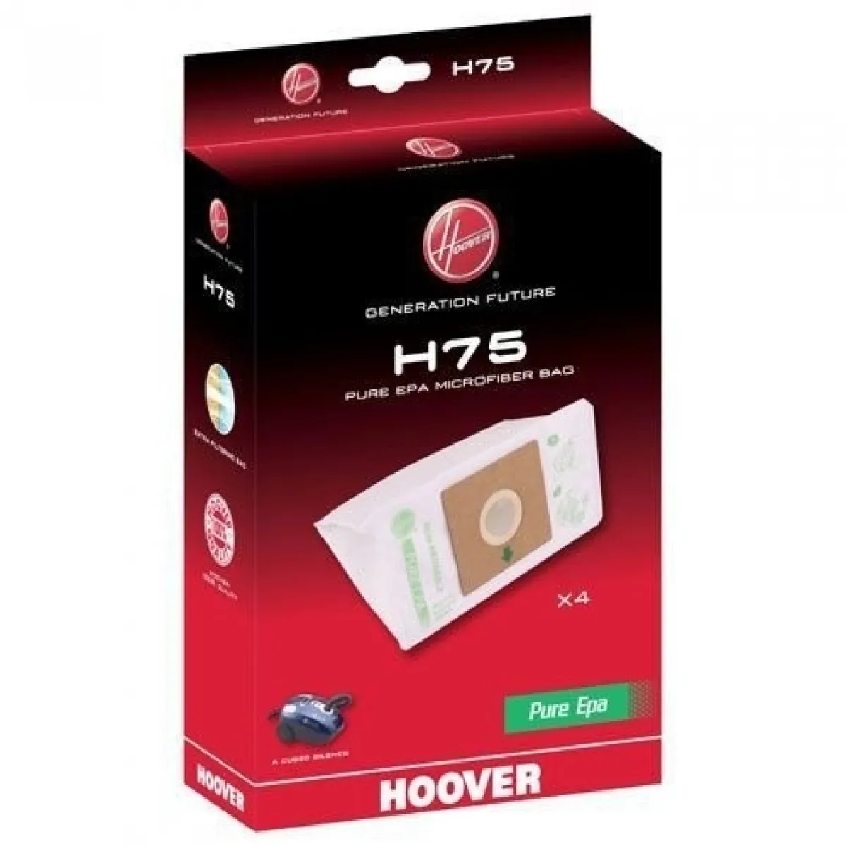 Hoover Sacs aspirateur H75 - Lot de 4