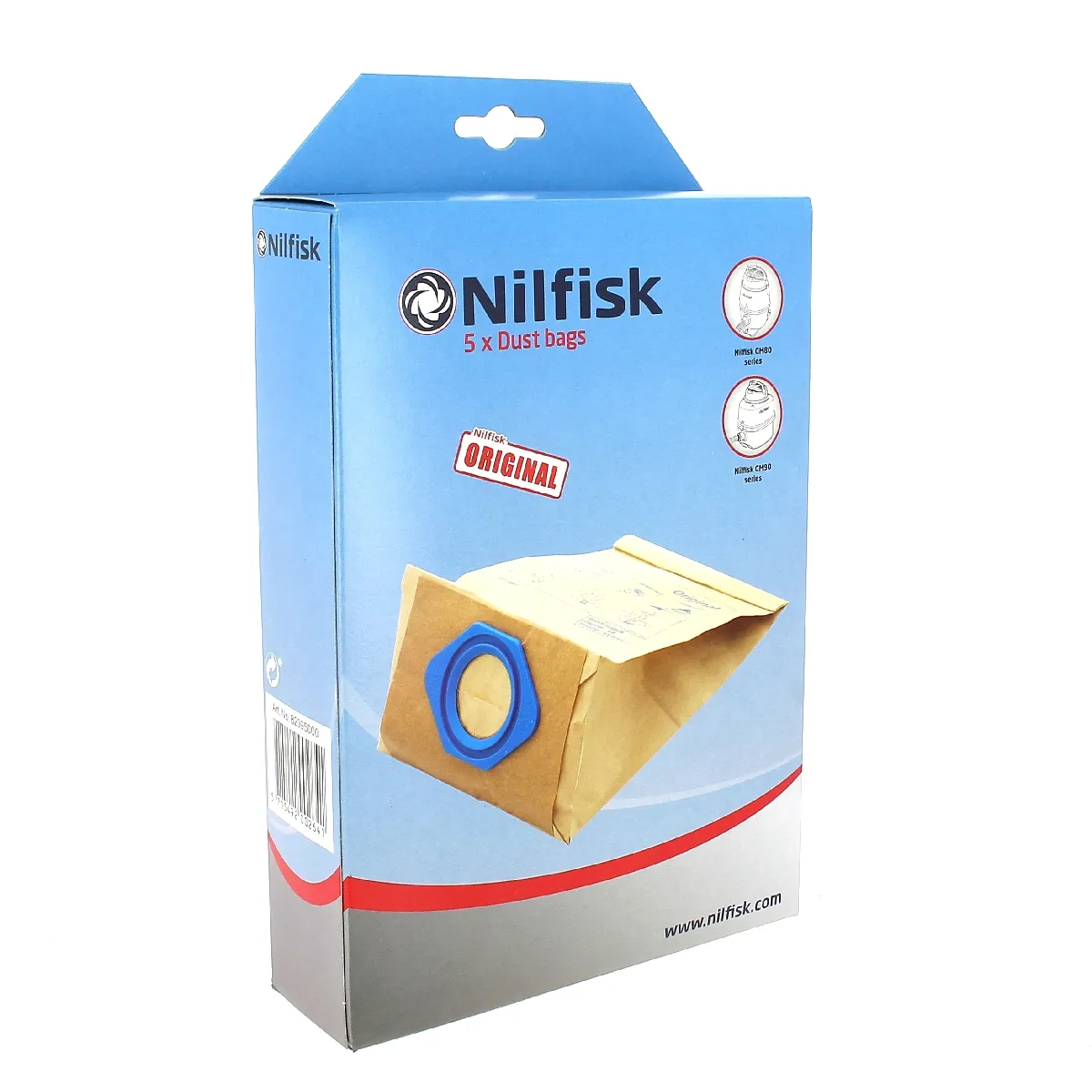 NILFISK Sacs aspirateur par 5 origine pour Aspirateur 