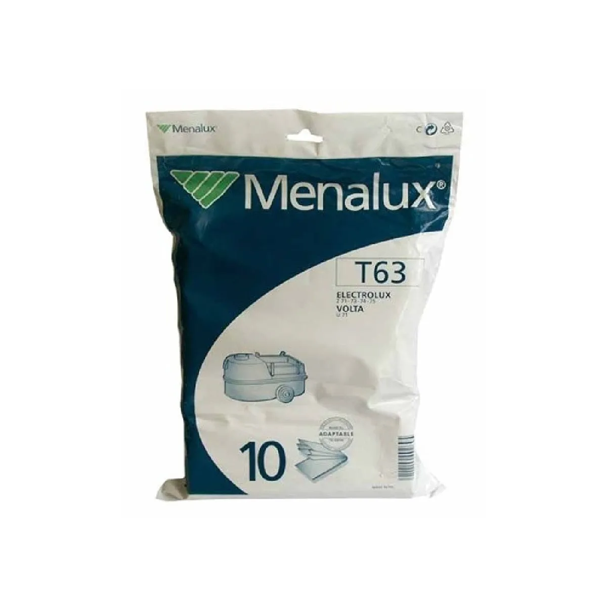 Sacs D’Aspirateur Electrolux T63 – Lot De 10
