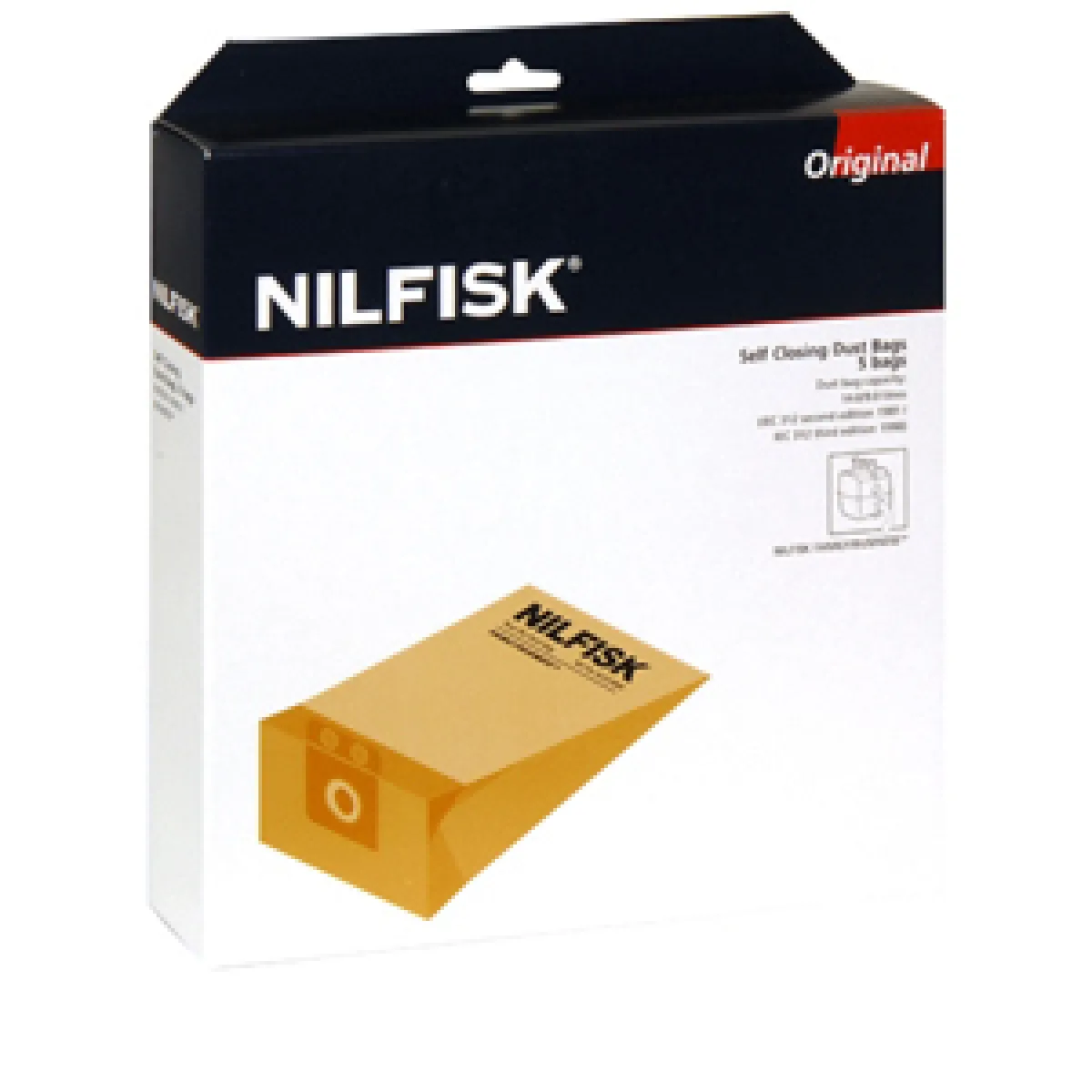 Nilfisk 82222800 Lot de 5 Sacs papiers 