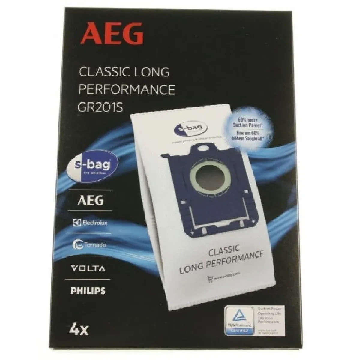 Sacs Pour Aspirateur Electrolux 9001684746 – Lot de 4, Filtration Efficace
